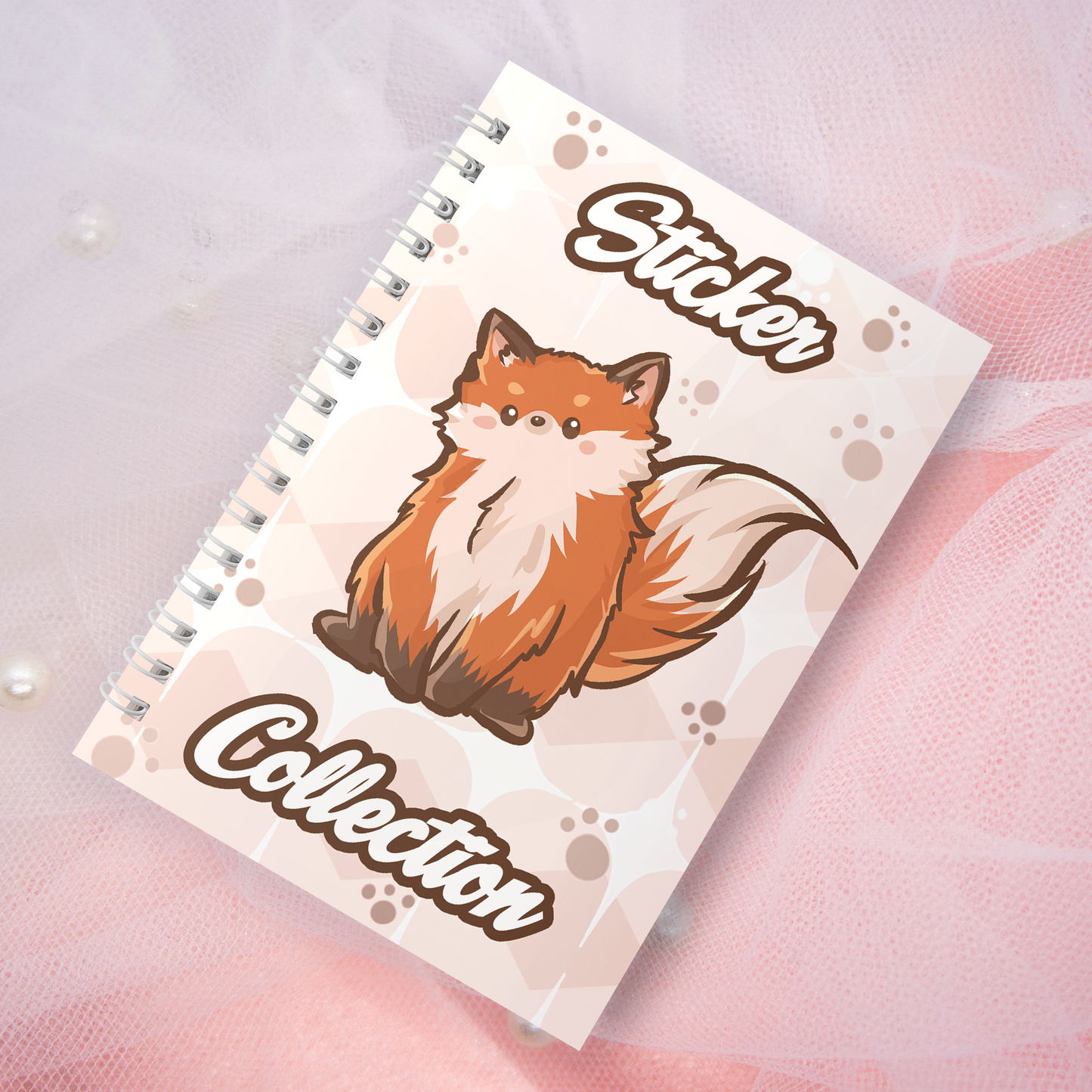 Wiederverwendbares Stickerbuch inkl. 2 zufällige Sticker | A5 | 32 Seiten | Reuseable Stickerbook | Kawaii Fox Fuchs