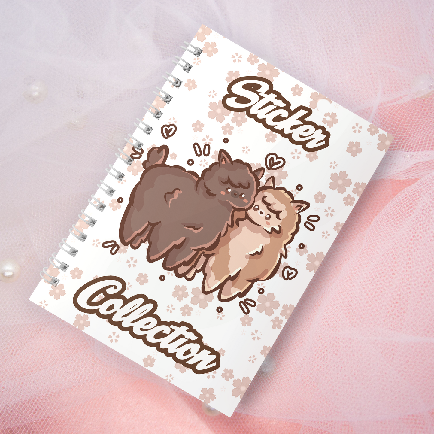 Reusable sticker book including 2 random stickers | A5 | 32 pages | Reuseable Stickerbook | Coquette Kitties