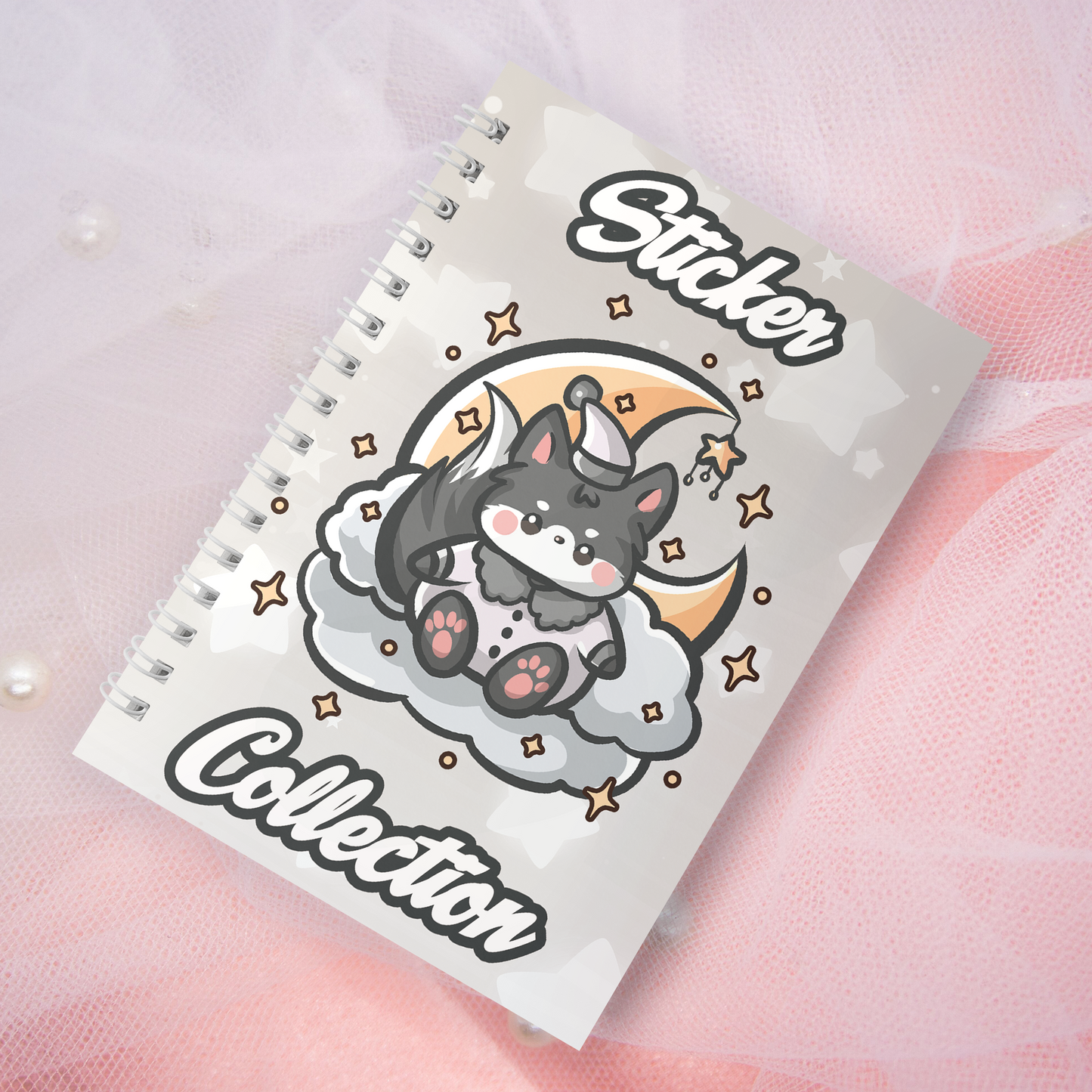 Reusable sticker book incl. 2 random stickers | A5 | 32 pages | Reusable sticker book | Kawaii Sleepy Fox fox motif