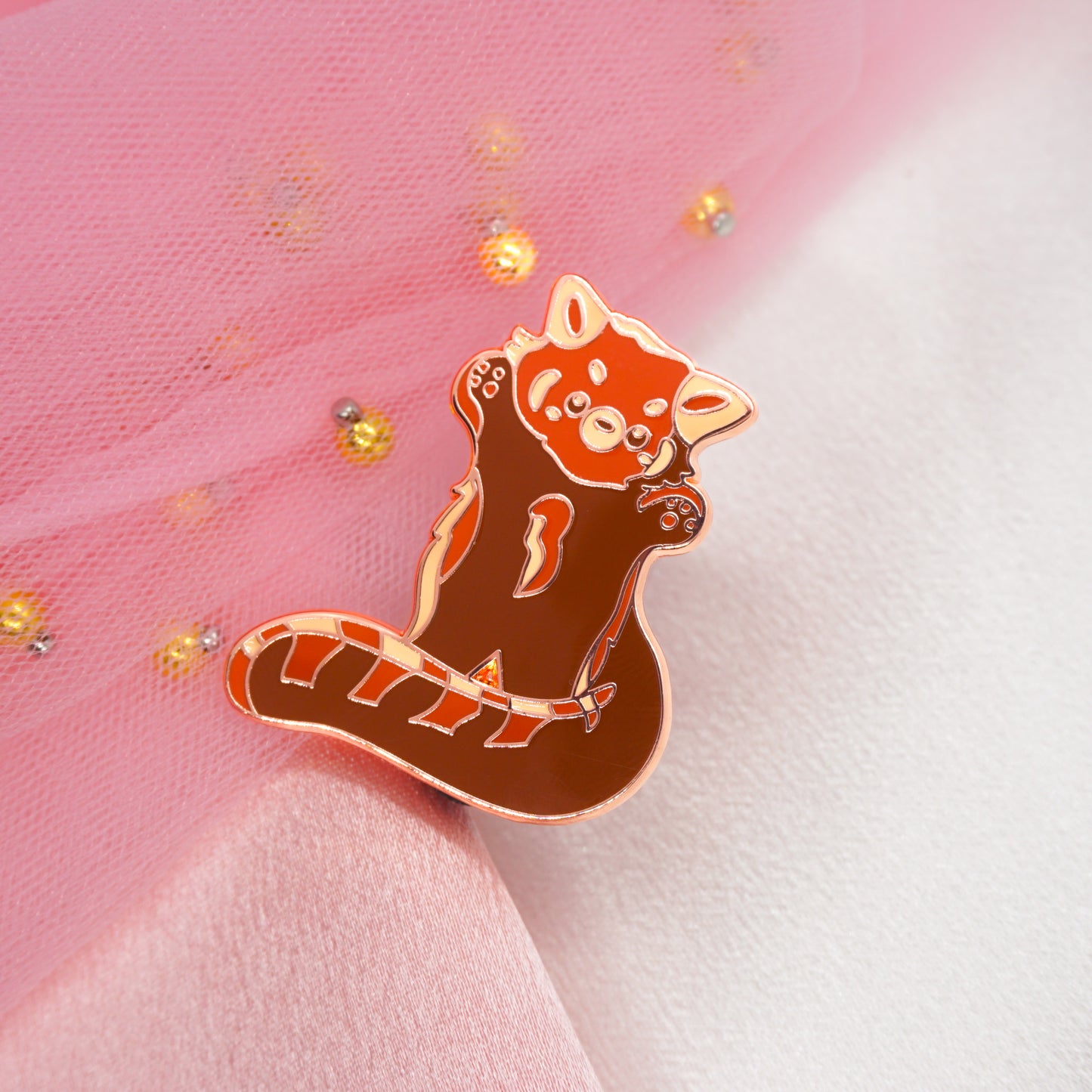 Kawaii Red Panda Hard Enamel Pin