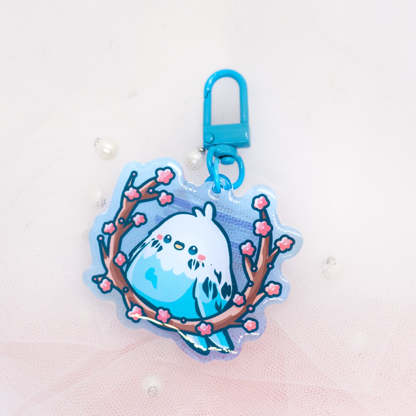 Kawaii Bird Duck with Hat Keychain