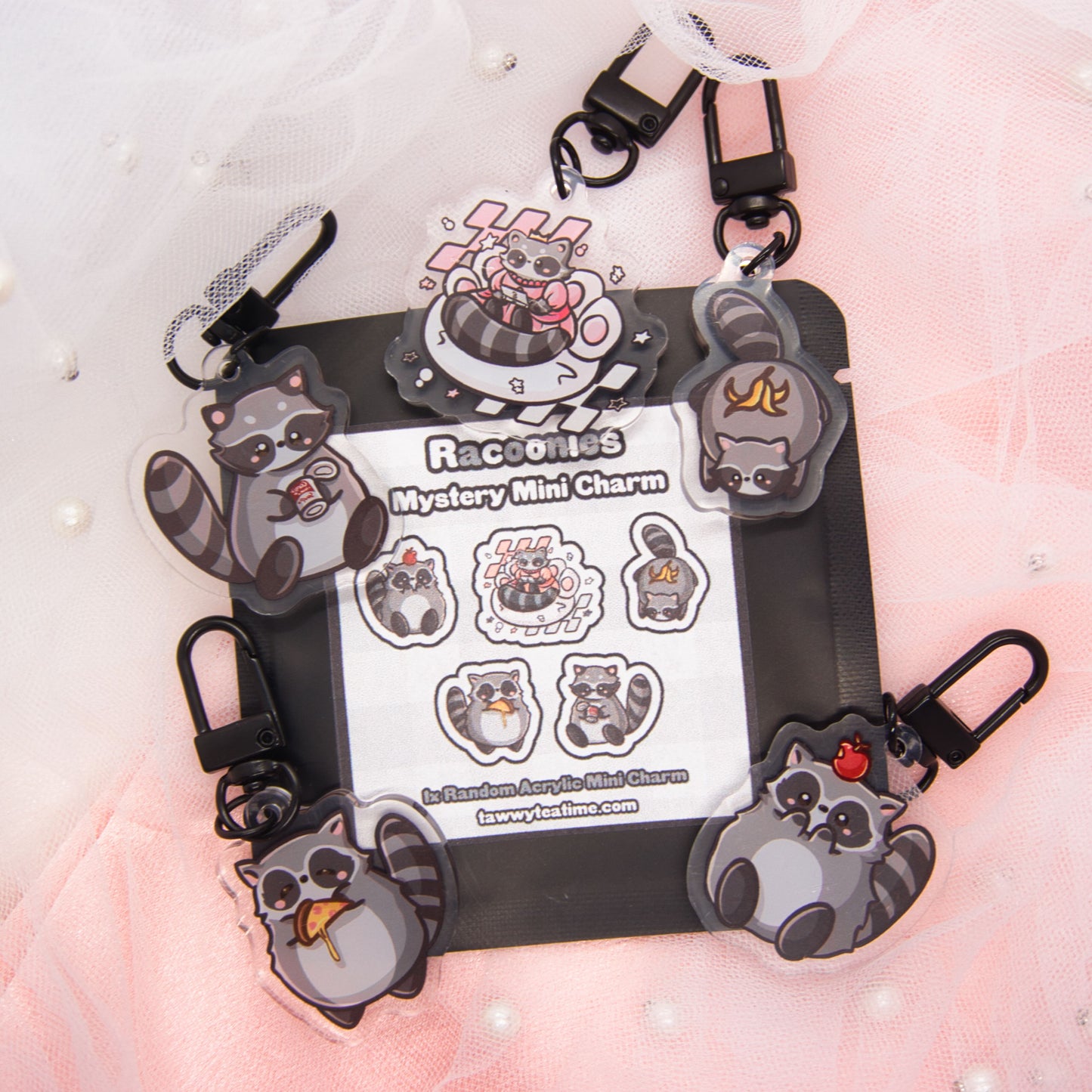 Kawaii Mystery Mini Summer Sharkies Acrylic Keychain Charm