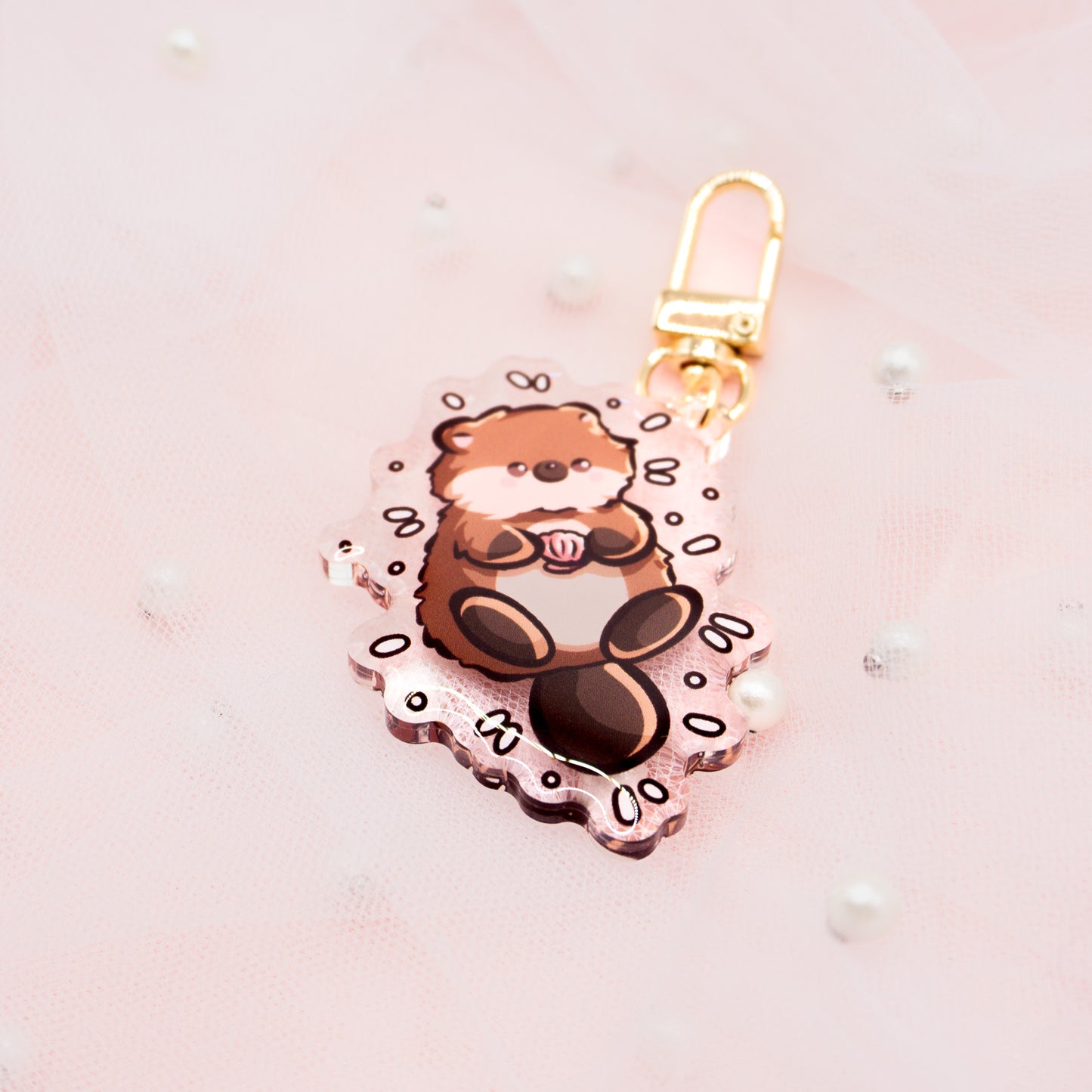 Kawaii Bieber Otter Keychain