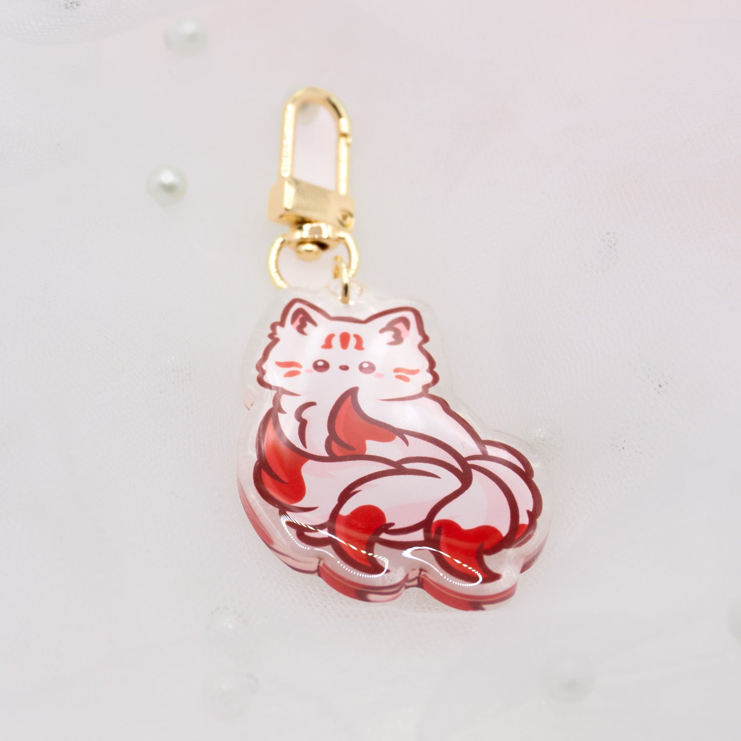Kawaii Kitsune Schlüsselanhänger
