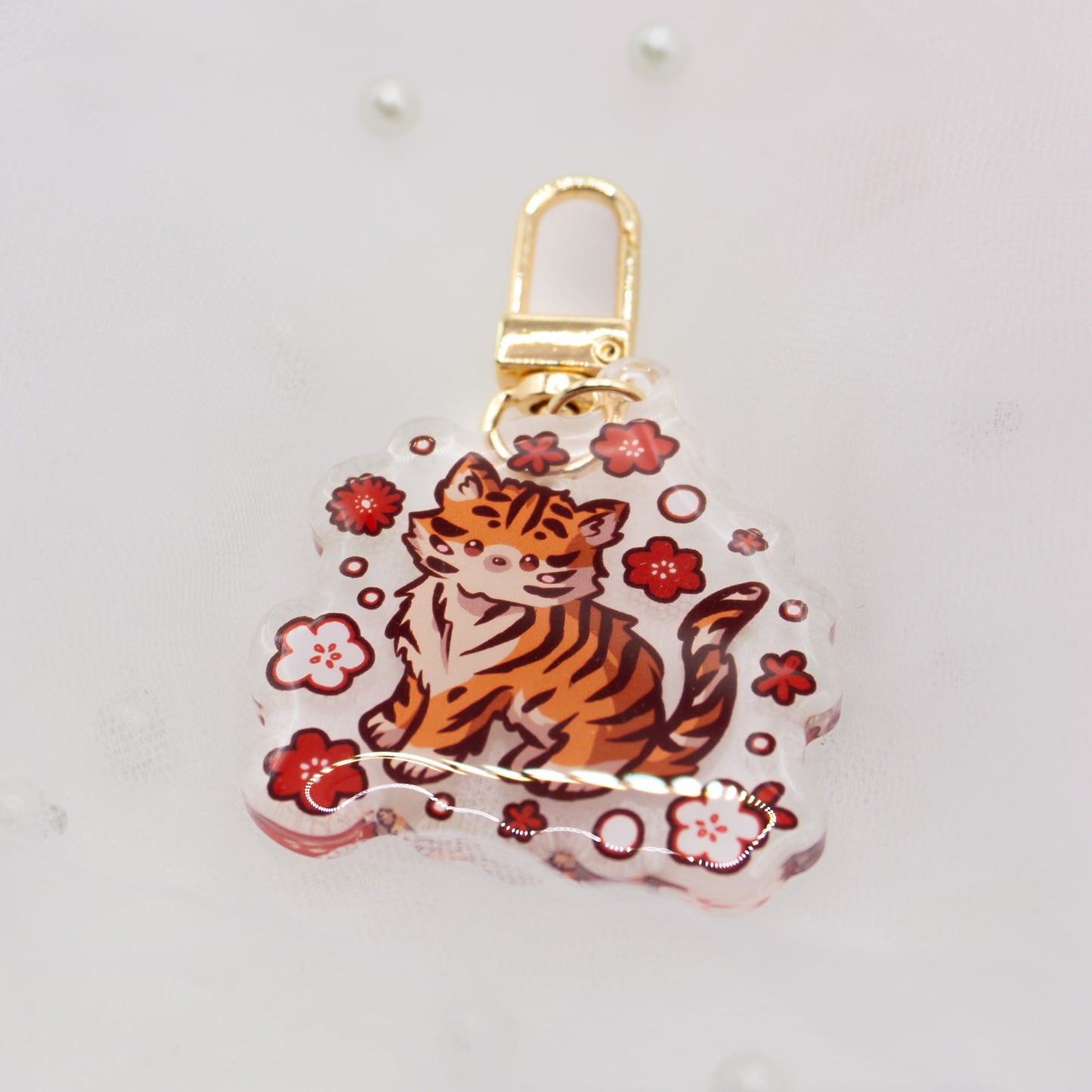 Kawaii Tiger Schlüsselanhänger