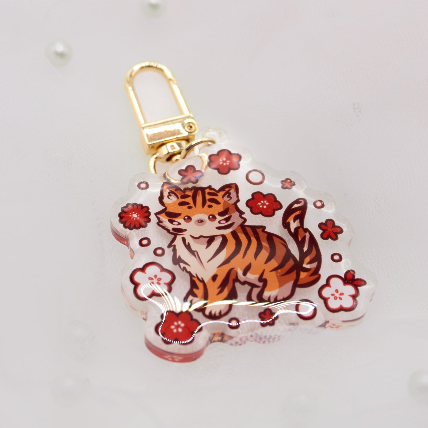 Kawaii Tiger Schlüsselanhänger