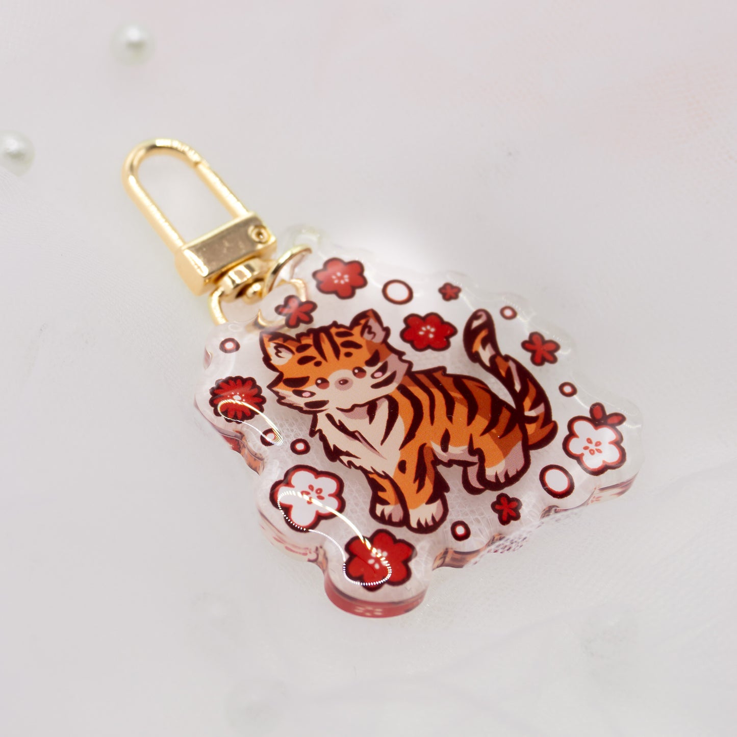 Kawaii Tiger Schlüsselanhänger
