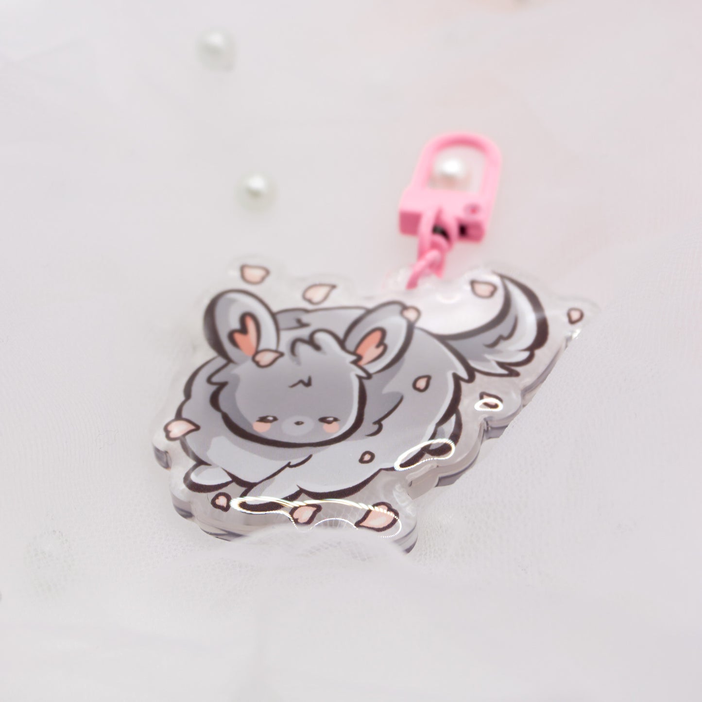 Kawaii Chinchilla Schlüsselanhänger Charm