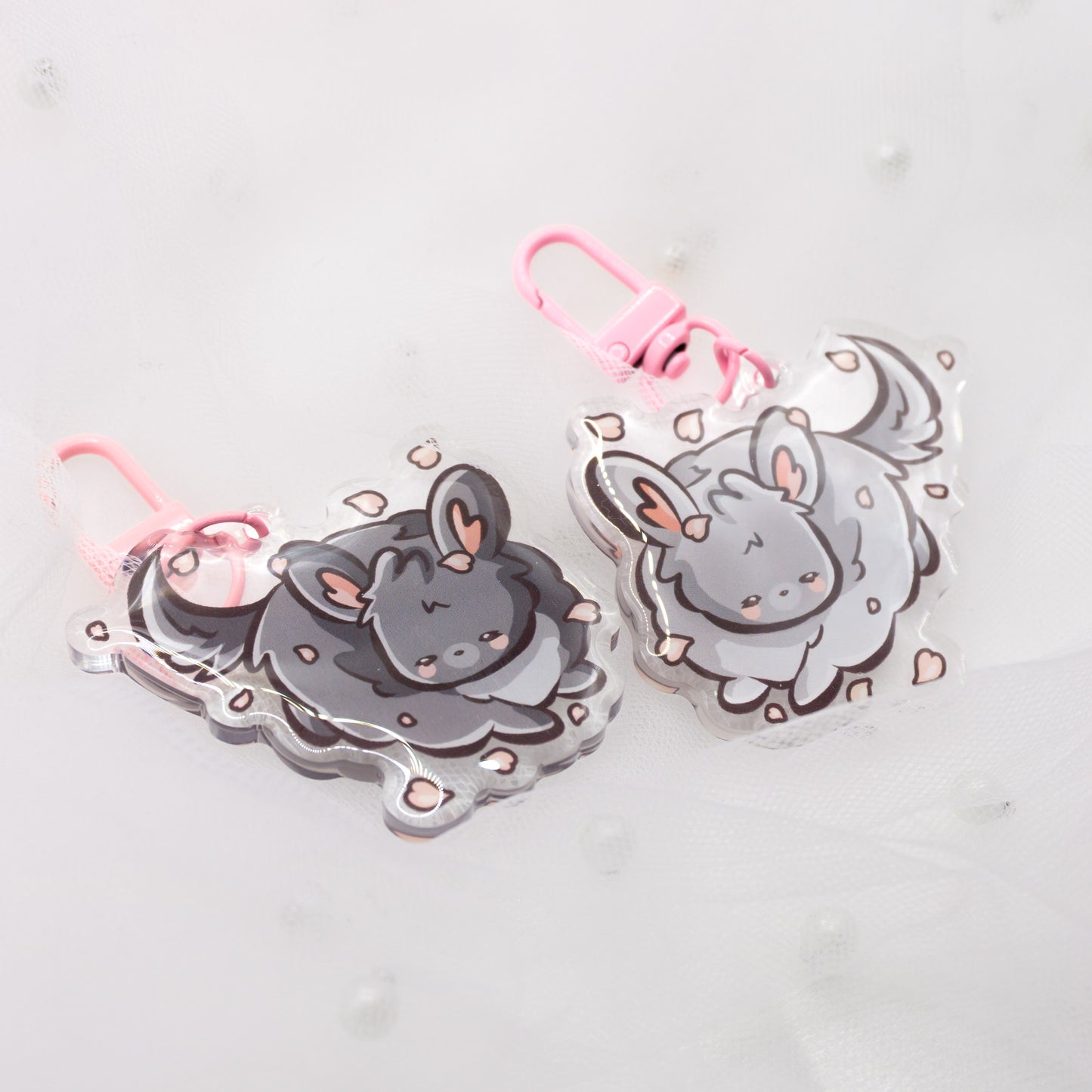 Kawaii Chinchilla Schlüsselanhänger Charm