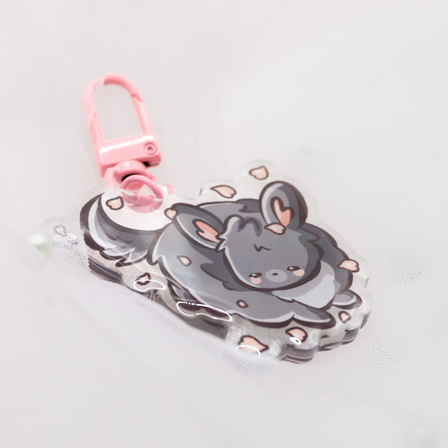 Kawaii Chinchilla Schlüsselanhänger Charm