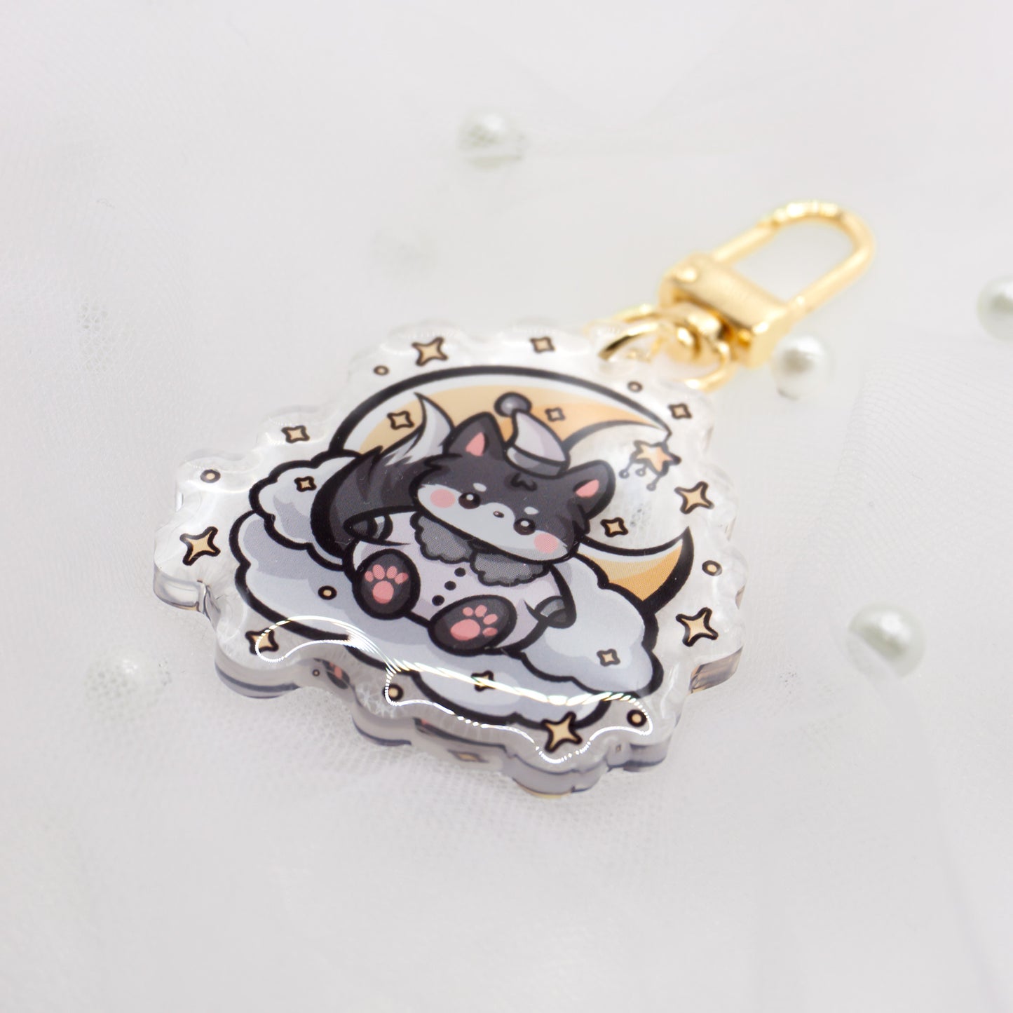 Kawaii Dreamy Friends Wolf Schlüsselanhänger