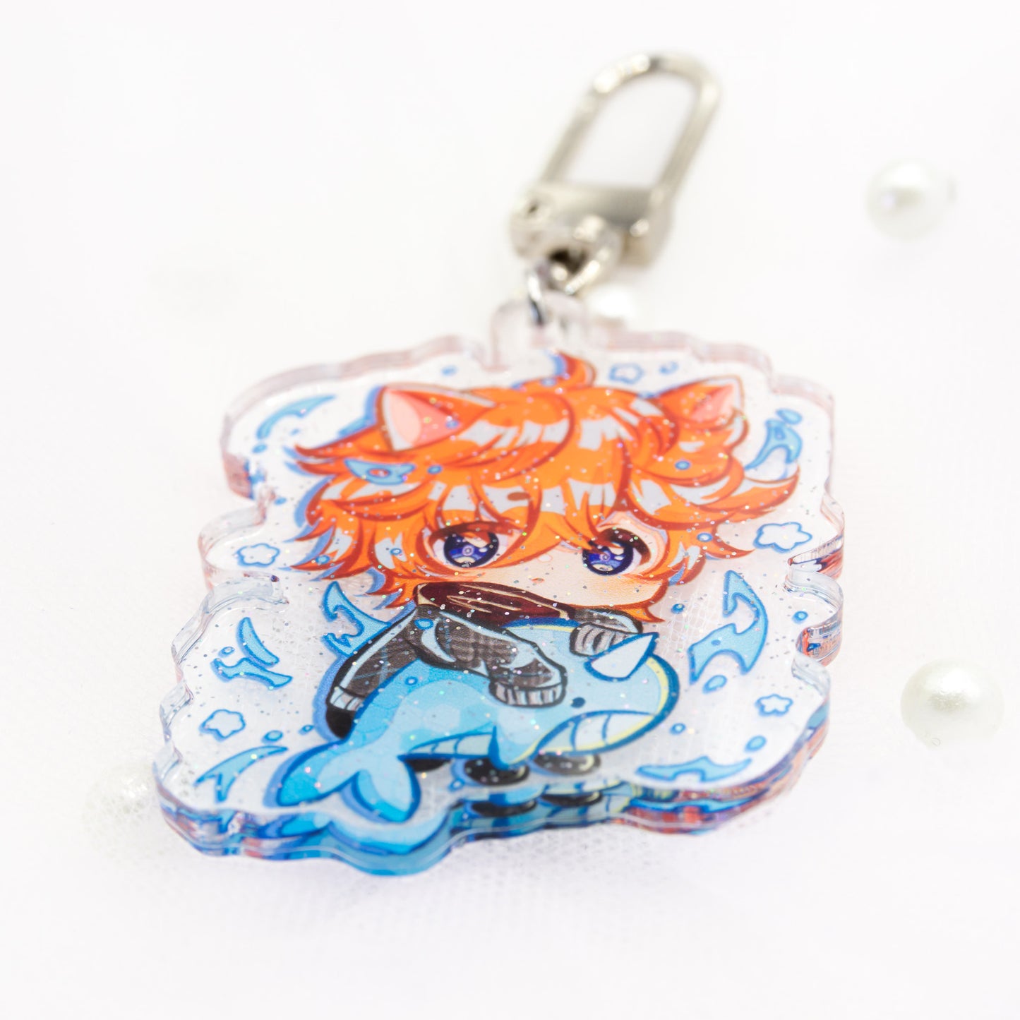Genshin Impact Childe with Whale Plushie Charm