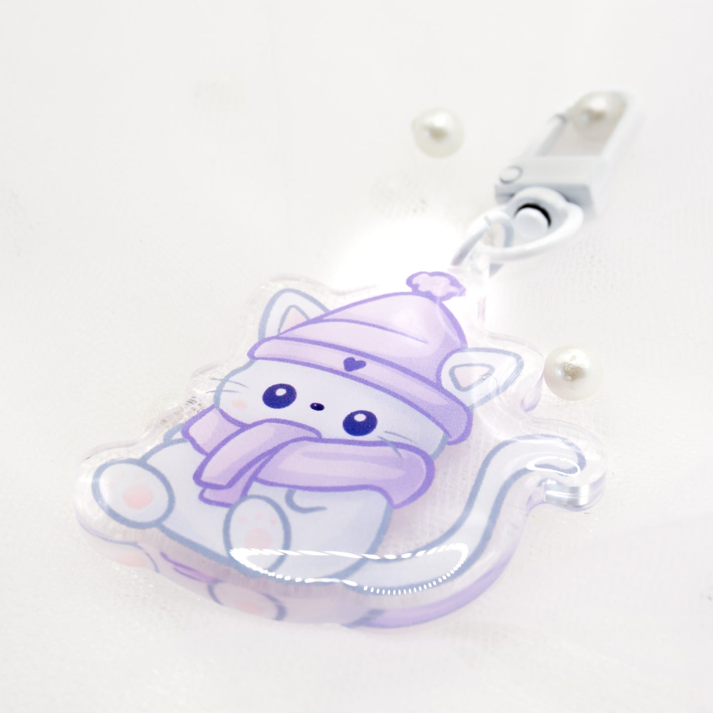 Kawaii Winter Katze Neko Cat Schlüsselanhänger