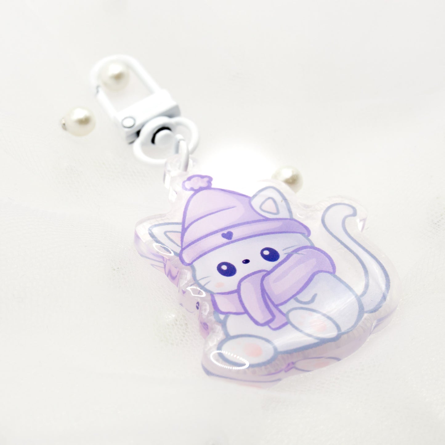 Kawaii Winter Katze Neko Cat Schlüsselanhänger