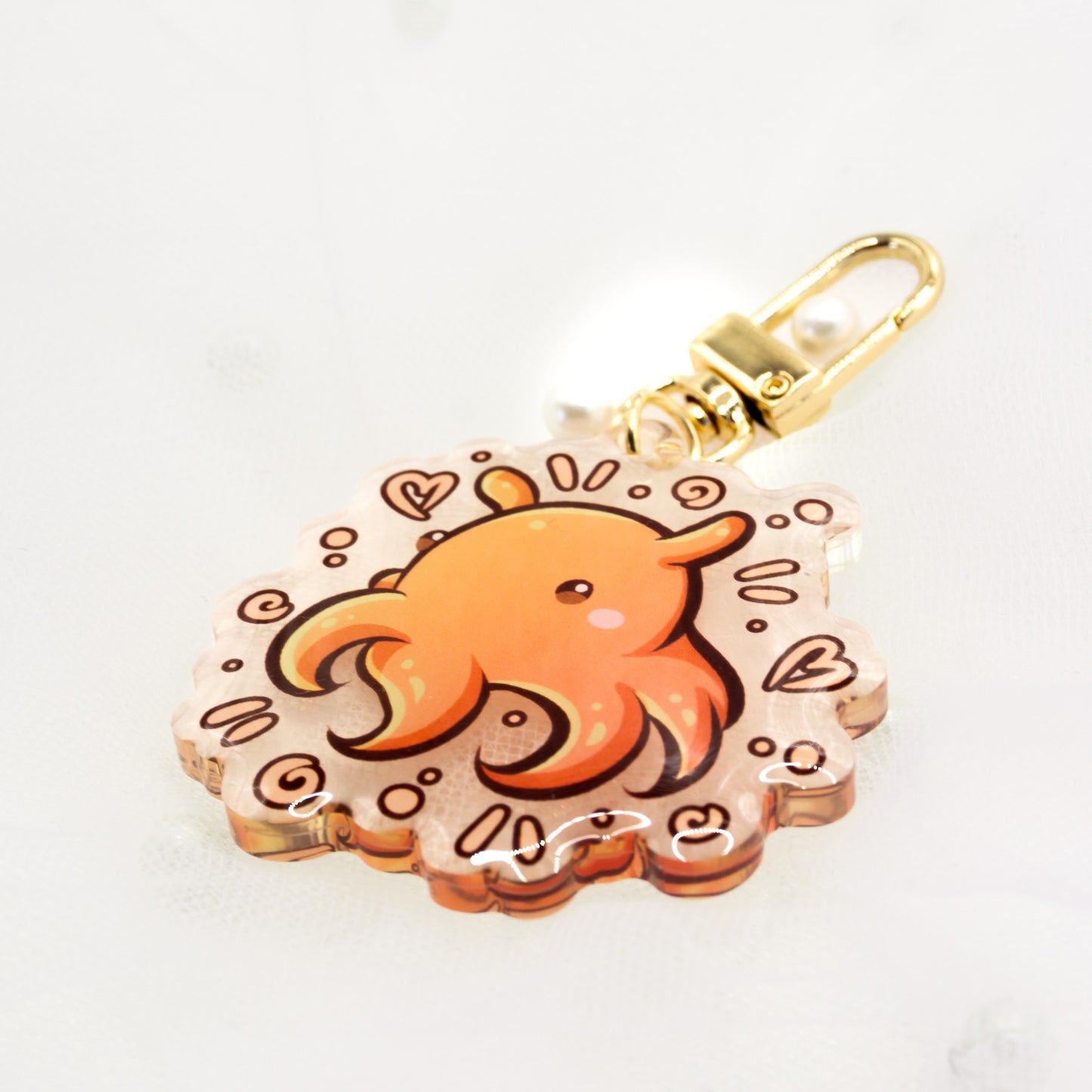 Kawaii Summer Octopus Keychain