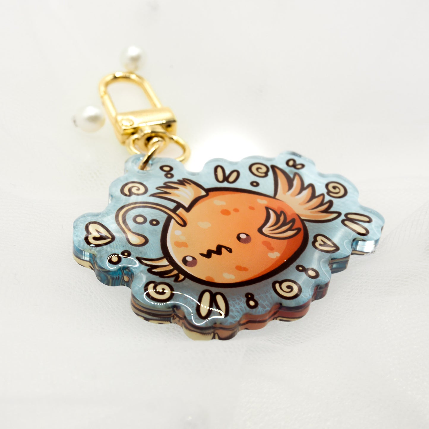 Kawaii Summer Anglerfish Keychain