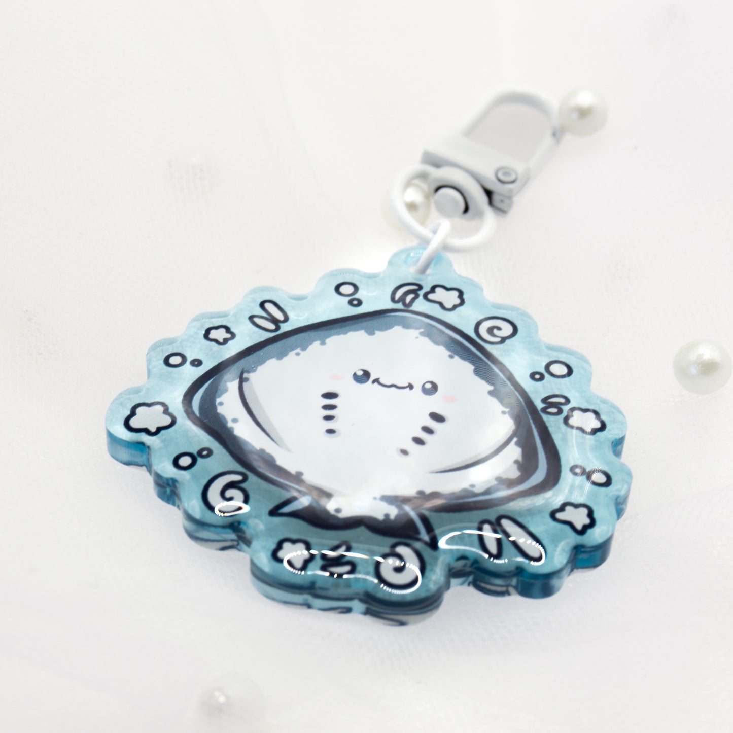 Kawaii Summer Stingray Keychain