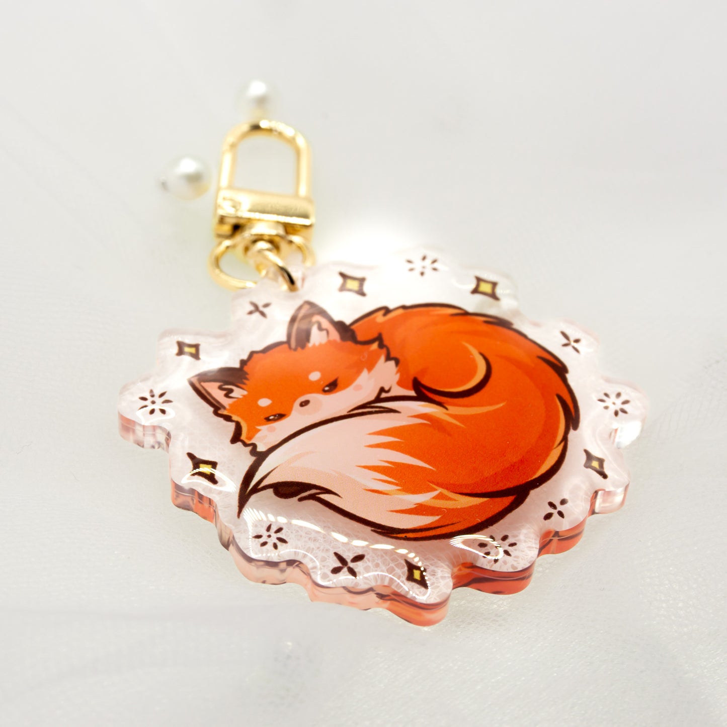 Kawaii fox keychain