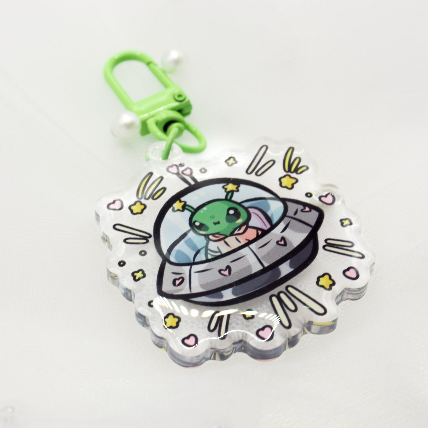 Kawaii Alien Vorp Meme Keychain Charm