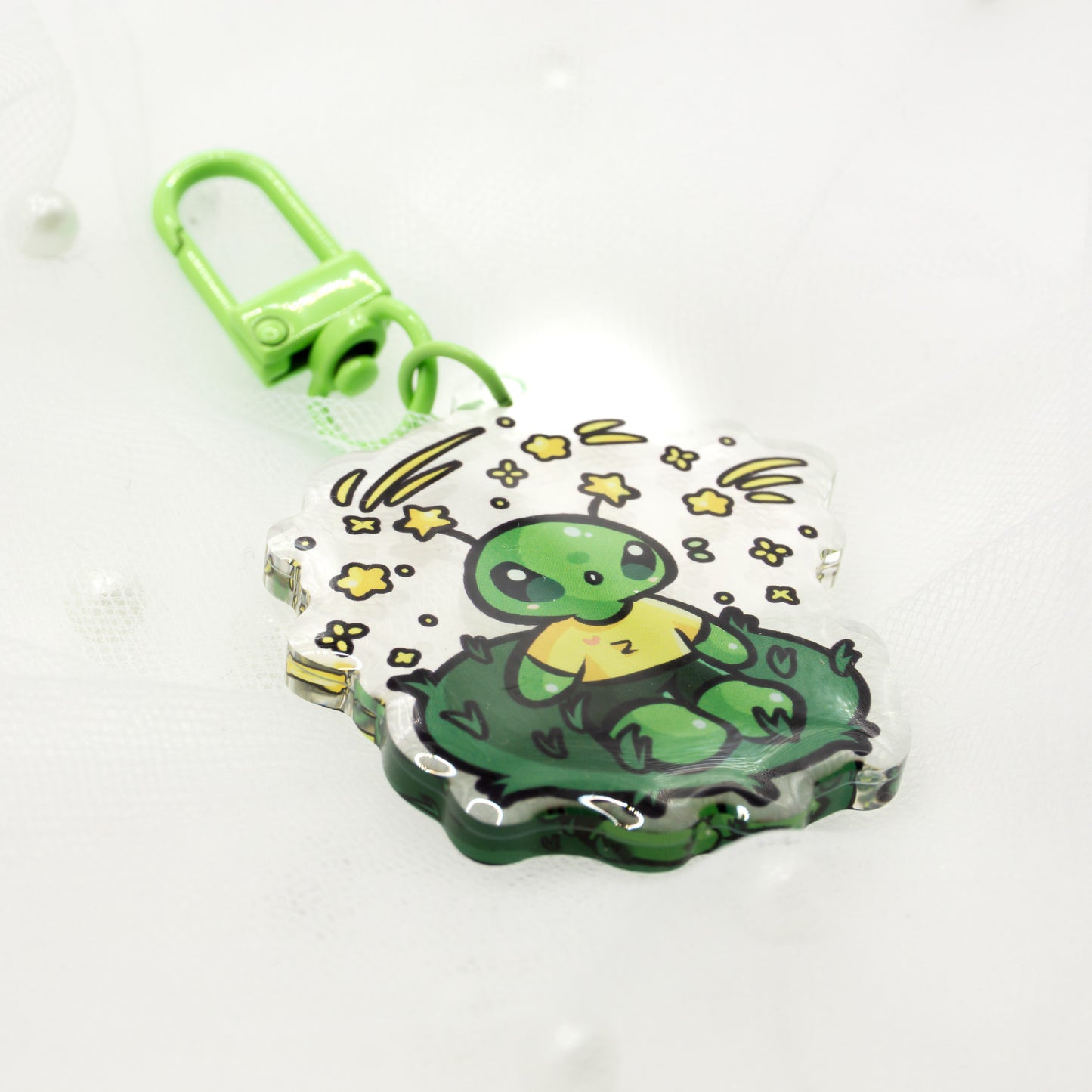 Kawaii Alien Vorp Meme Keychain Charm