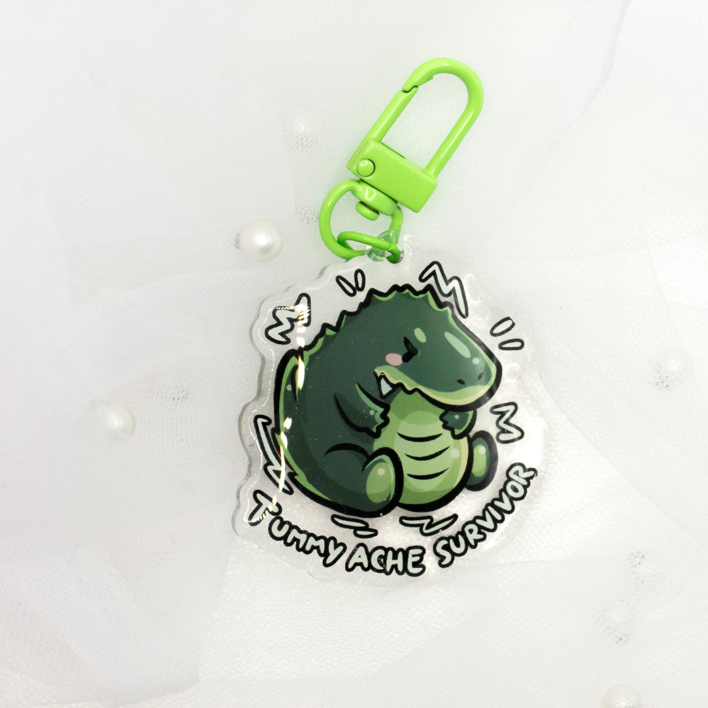 Kawaii Hedgehog Snow Keychain