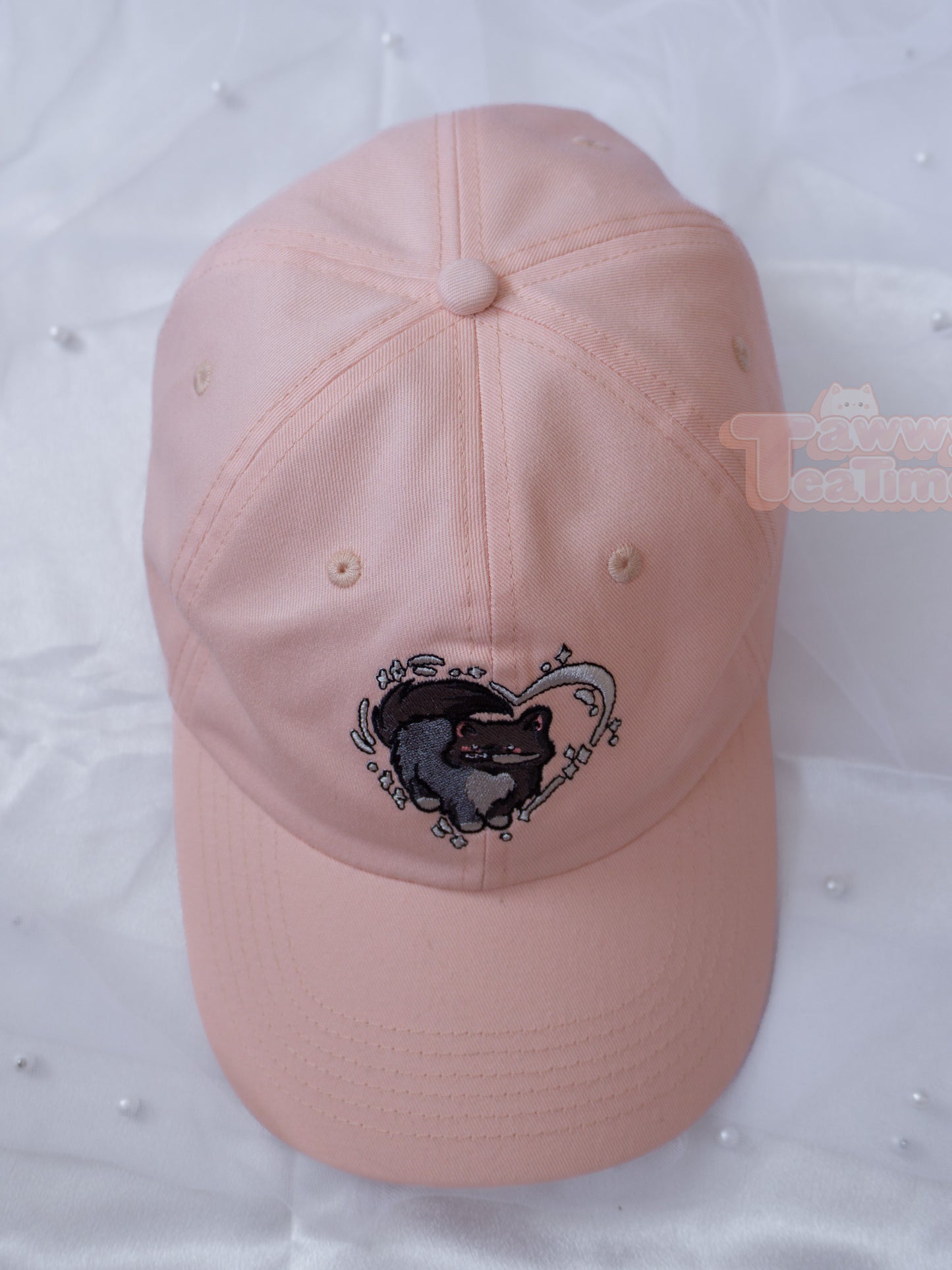 Kawaii Katze mit Messer & Herz Dad Cap