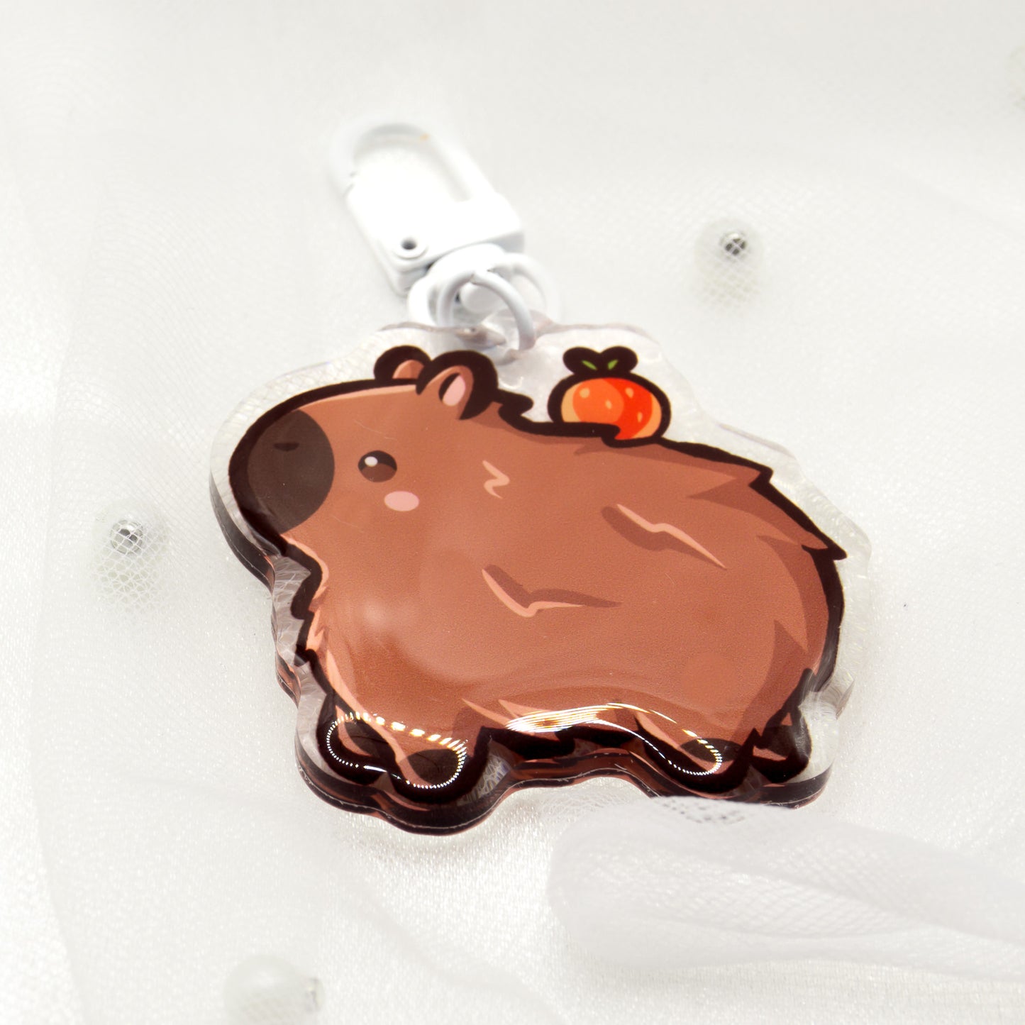 Kawaii capybara keychain