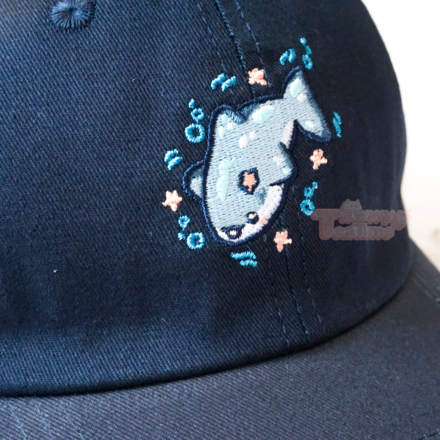 Kawaii Sharkie Hai Hellblau oder Dunkelblau Dad Cap