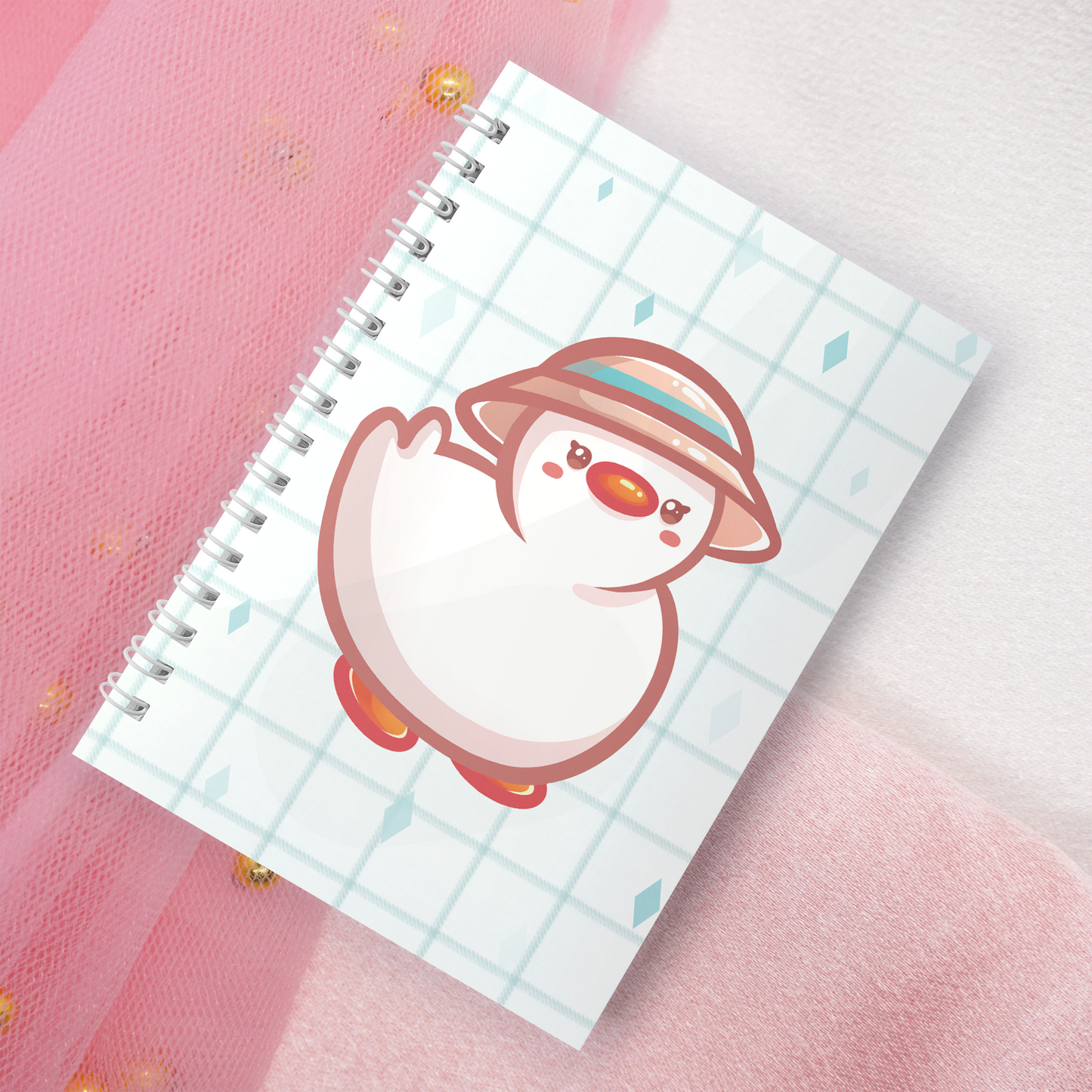 Reusable sticker book incl. 2 random stickers | A5 | 32 pages | Reusable sticker book | Kawaii duck goose motif