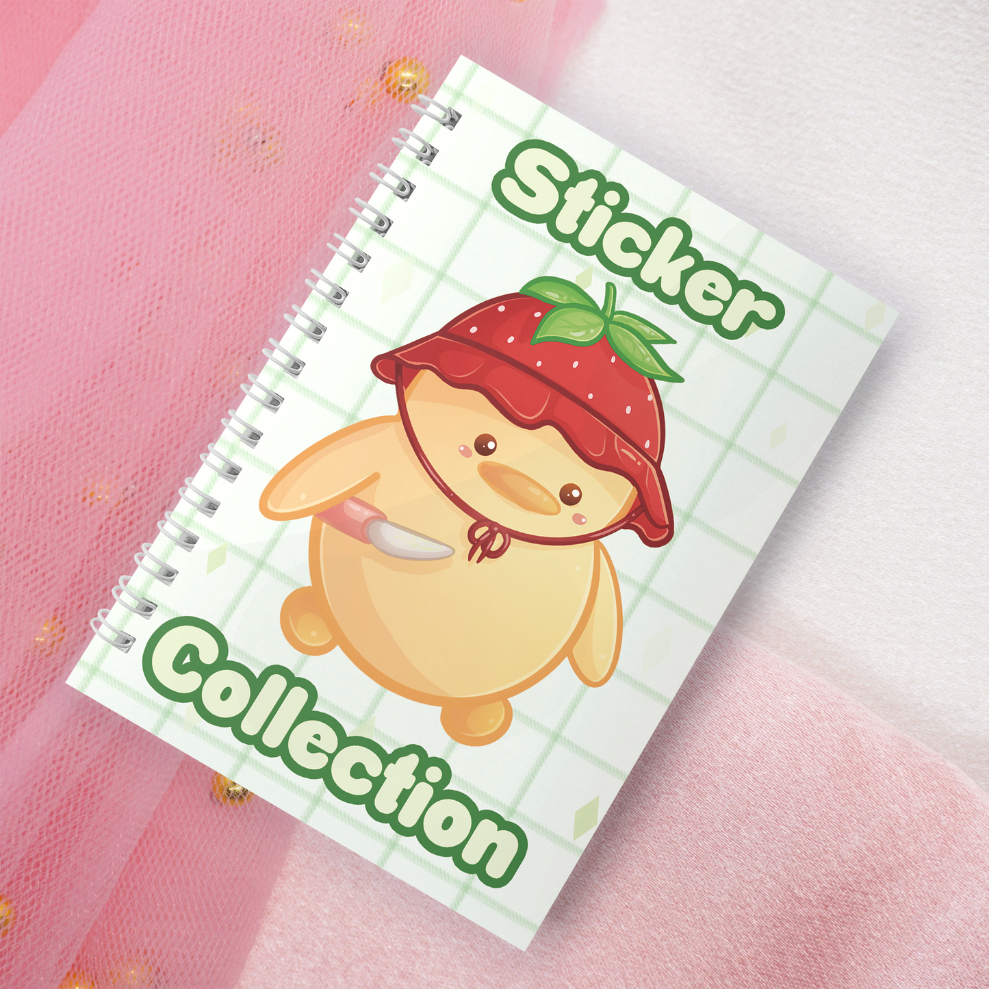 Reusable sticker book incl. 2 random stickers | A5 | 32 pages | Reusable sticker book | Kawaii duck goose motif