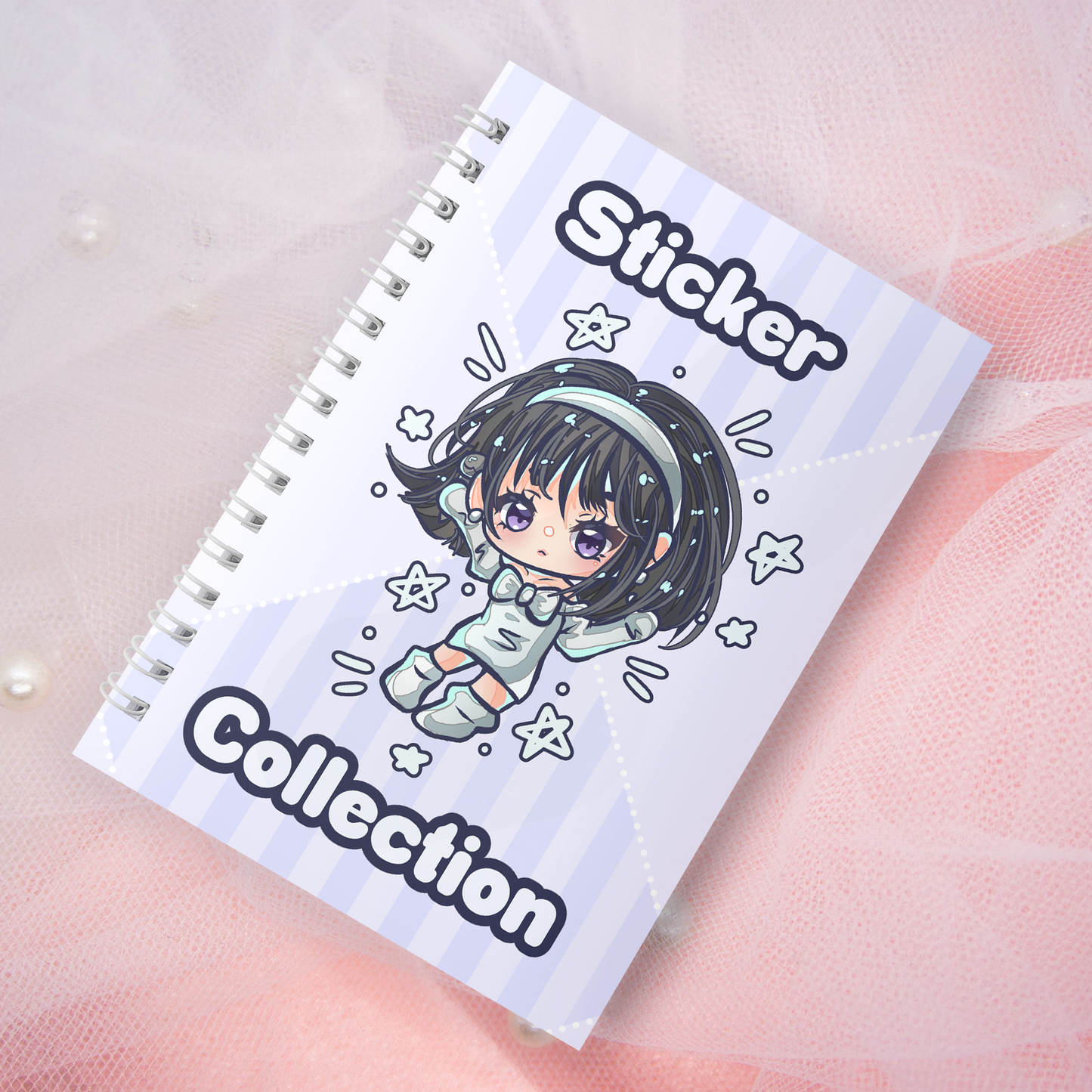 Wiederverwendbares Stickerbuch inkl. 2 zufällige Sticker | A5 | 32 Seiten | Reuseable Manga Anime