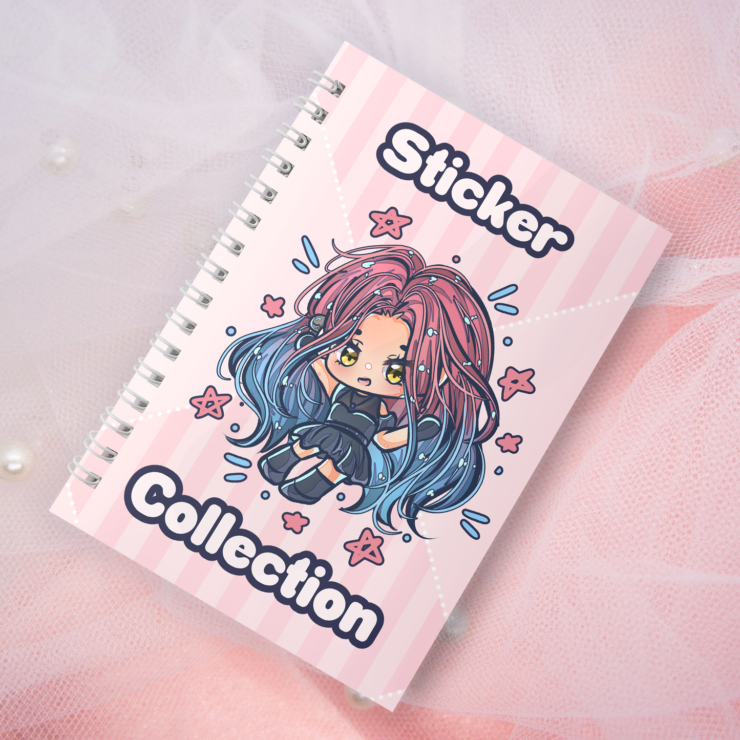 Wiederverwendbares Stickerbuch inkl. 2 zufällige Sticker | A5 | 32 Seiten | Reuseable Manga Anime
