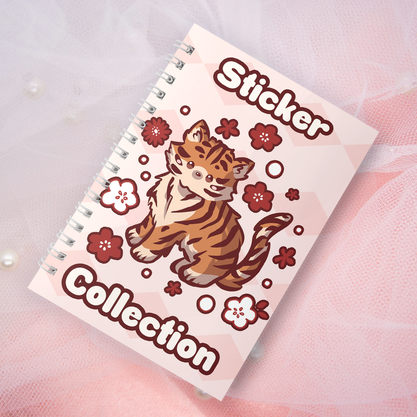 Reusable sticker book including 2 random stickers | A5 | 32 pages | Reuseable Stickerbook | Chinese Zodiac Signs | Chinese New Year | Lunar New Year | Tiger