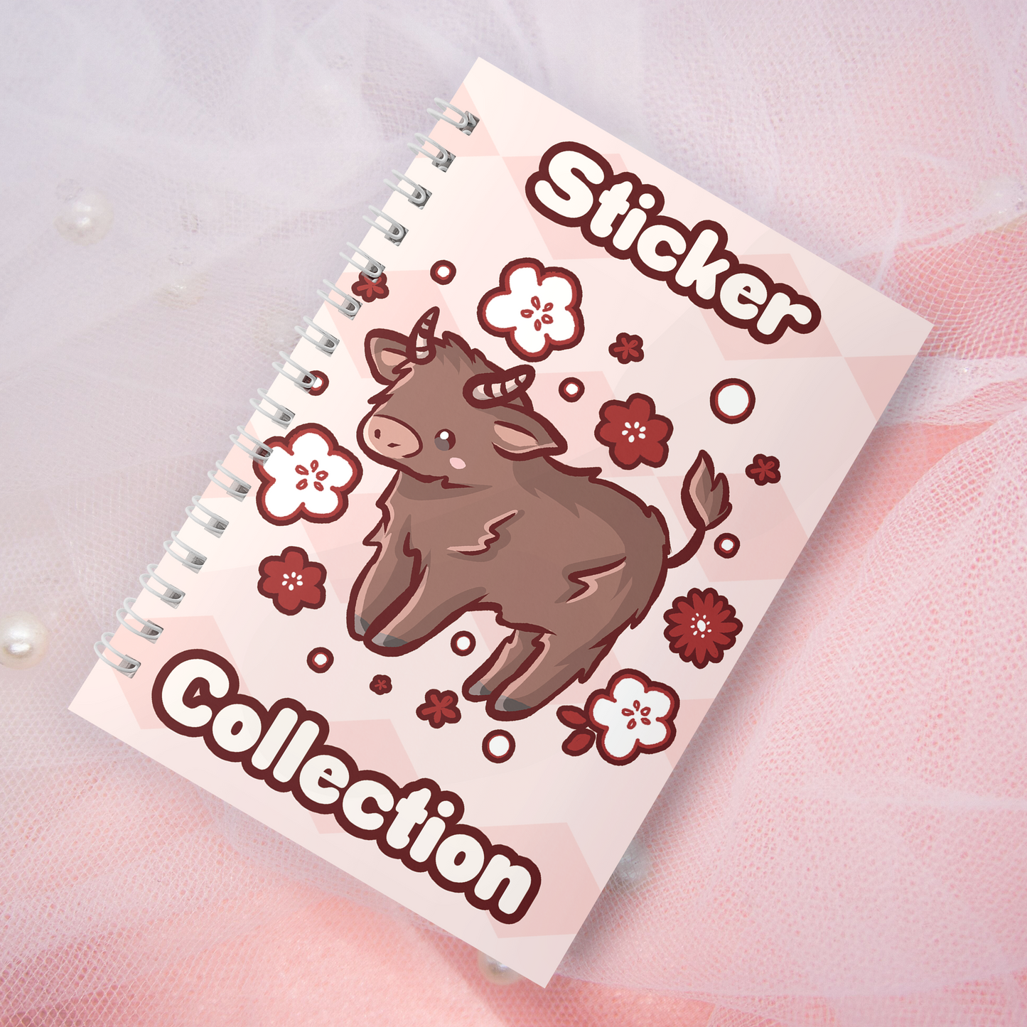 Reusable sticker book including 2 random stickers | A5 | 32 pages | Reuseable Stickerbook | Chinese Zodiac Signs | Chinese New Year | Lunar New Year | Ox