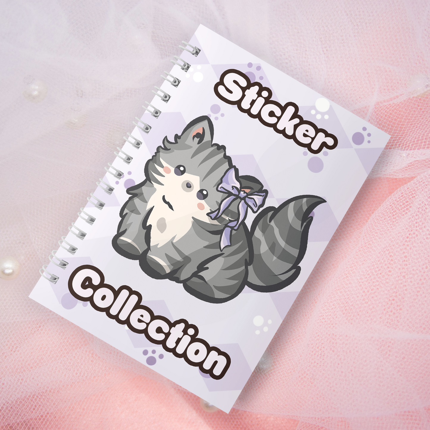 Reusable sticker book including 2 random stickers | A5 | 32 pages | Reuseable Stickerbook | Coquette Kitties