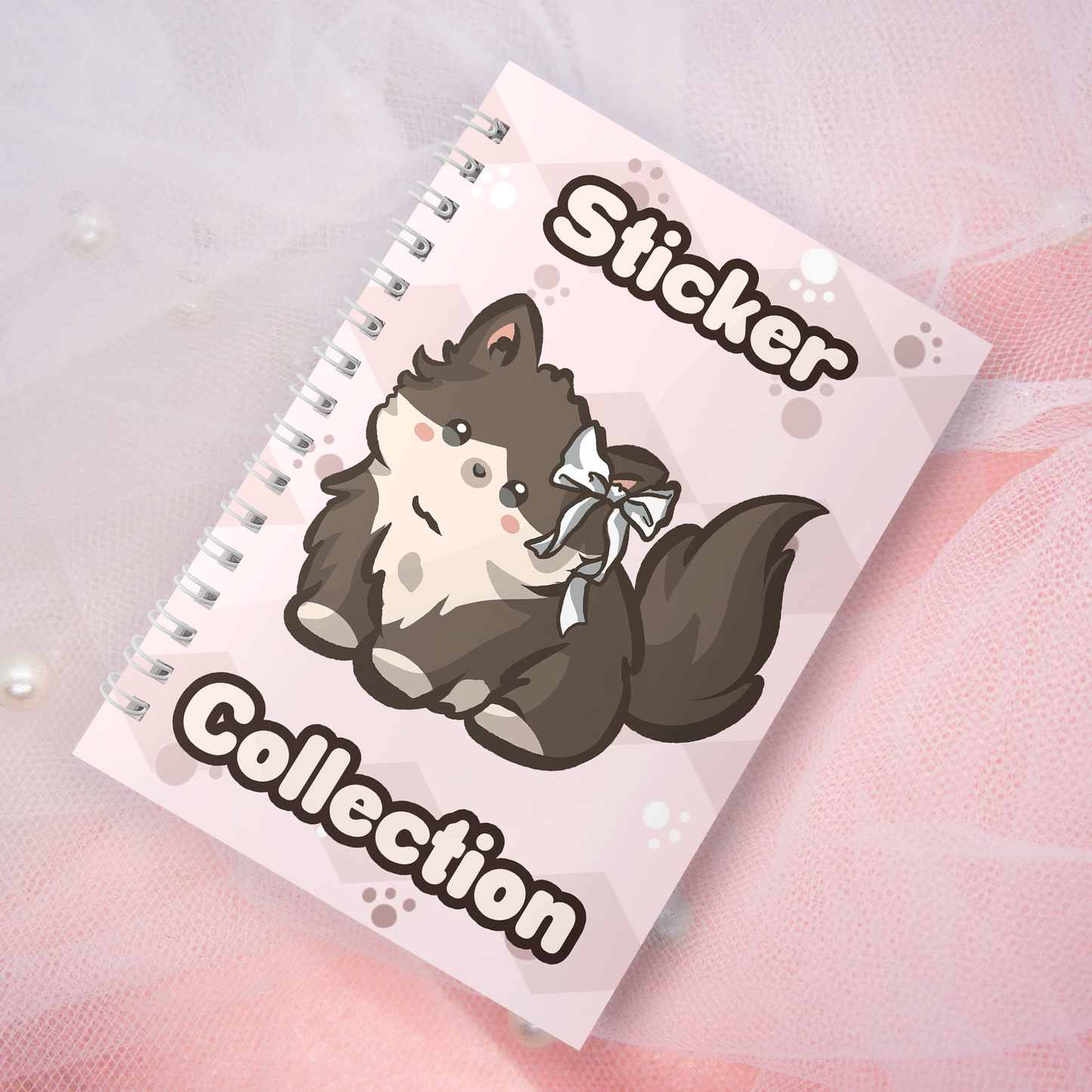 Reusable sticker book including 2 random stickers | A5 | 32 pages | Reuseable Stickerbook | Coquette Kitties