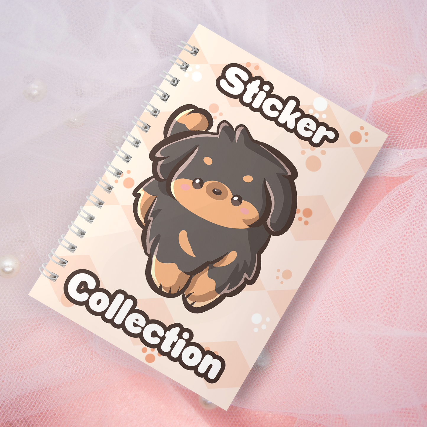 Reusable sticker book including 2 random stickers | A5 | 32 pages | Reuseable Stickerbook | Cute Puppies