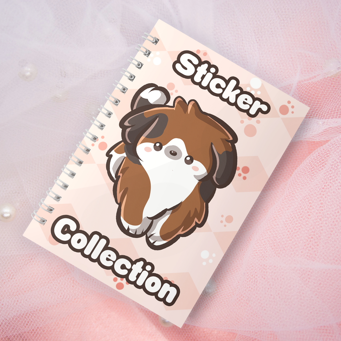 Reusable sticker book including 2 random stickers | A5 | 32 pages | Reuseable Stickerbook | Cute Puppies