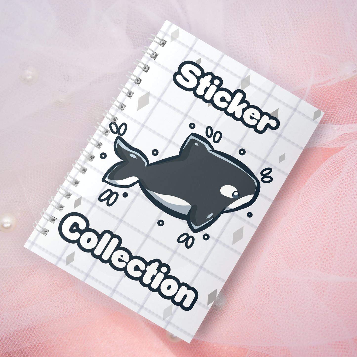 Reusable sticker book including 2 random stickers | A5 | 32 pages | Reuseable Stickerbook | Orca