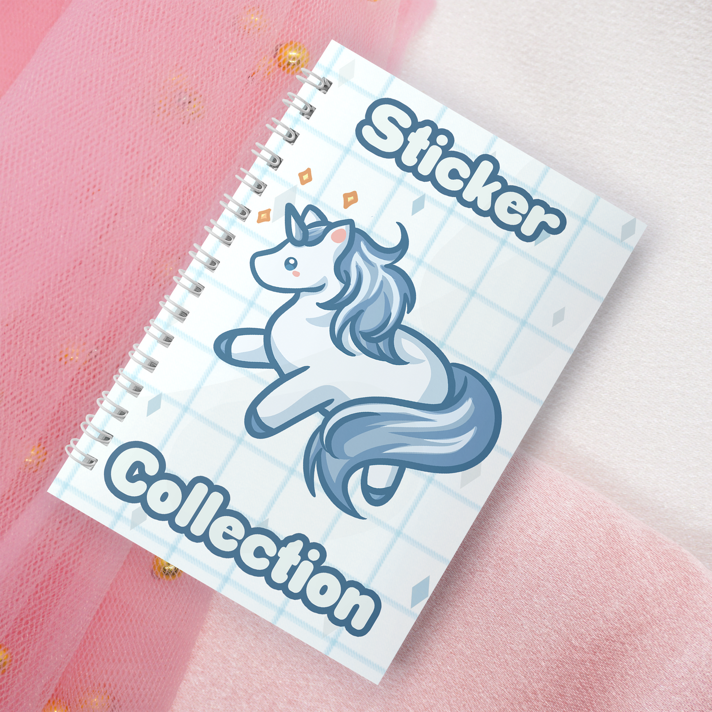 Wiederverwendbares Stickerbuch inkl. 2 zufällige Sticker | A5 | 32 Seiten | Reuseable Stickerbook | Kawaii Einhorn Unicorn Motiv