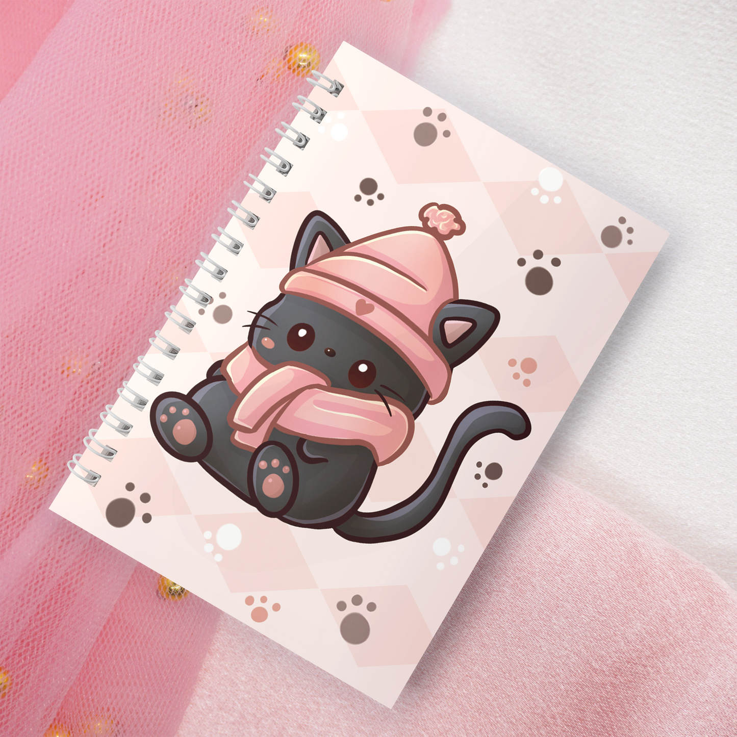 Reusable sticker book incl. 2 random stickers | A5 | 32 pages | Reusable sticker book | Kawaii cats neko motif