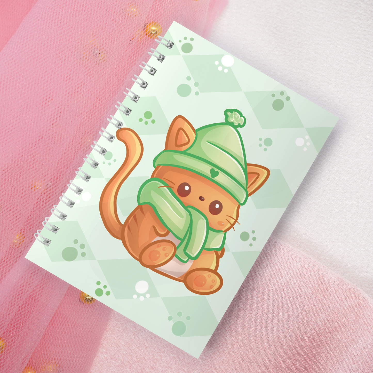 Reusable sticker book incl. 2 random stickers | A5 | 32 pages | Reusable sticker book | Kawaii cats neko motif
