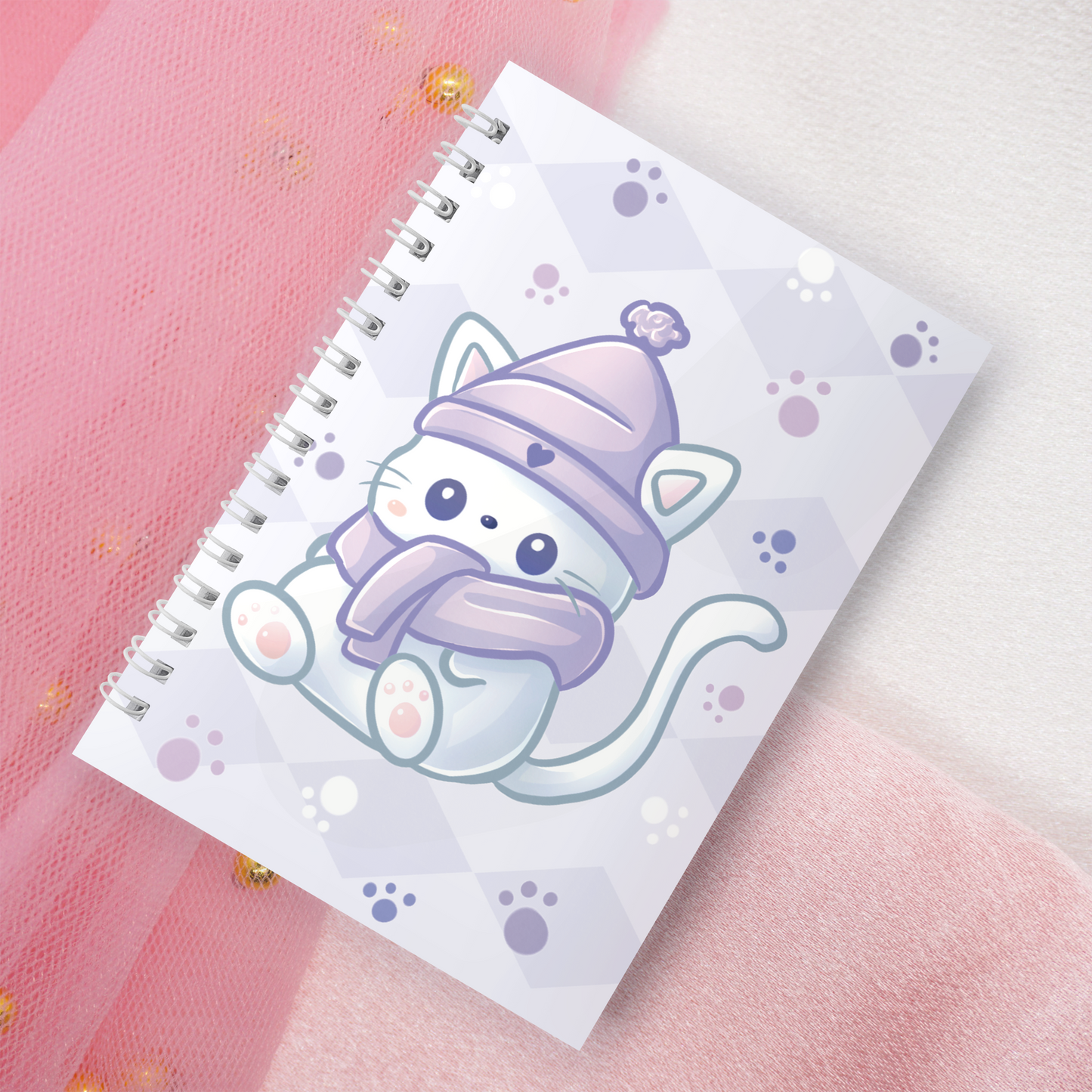 Reusable sticker book incl. 2 random stickers | A5 | 32 pages | Reusable sticker book | Kawaii cats neko motif