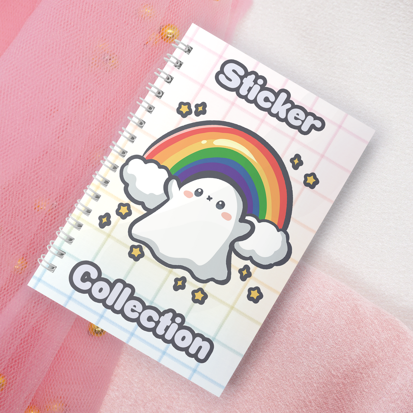 Wiederverwendbares Stickerbuch inkl. 2 zufällige Sticker | A5 | 32 Seiten | Reuseable Stickerbook | Kawaii LGTBQIA+ Pride Month Motiv