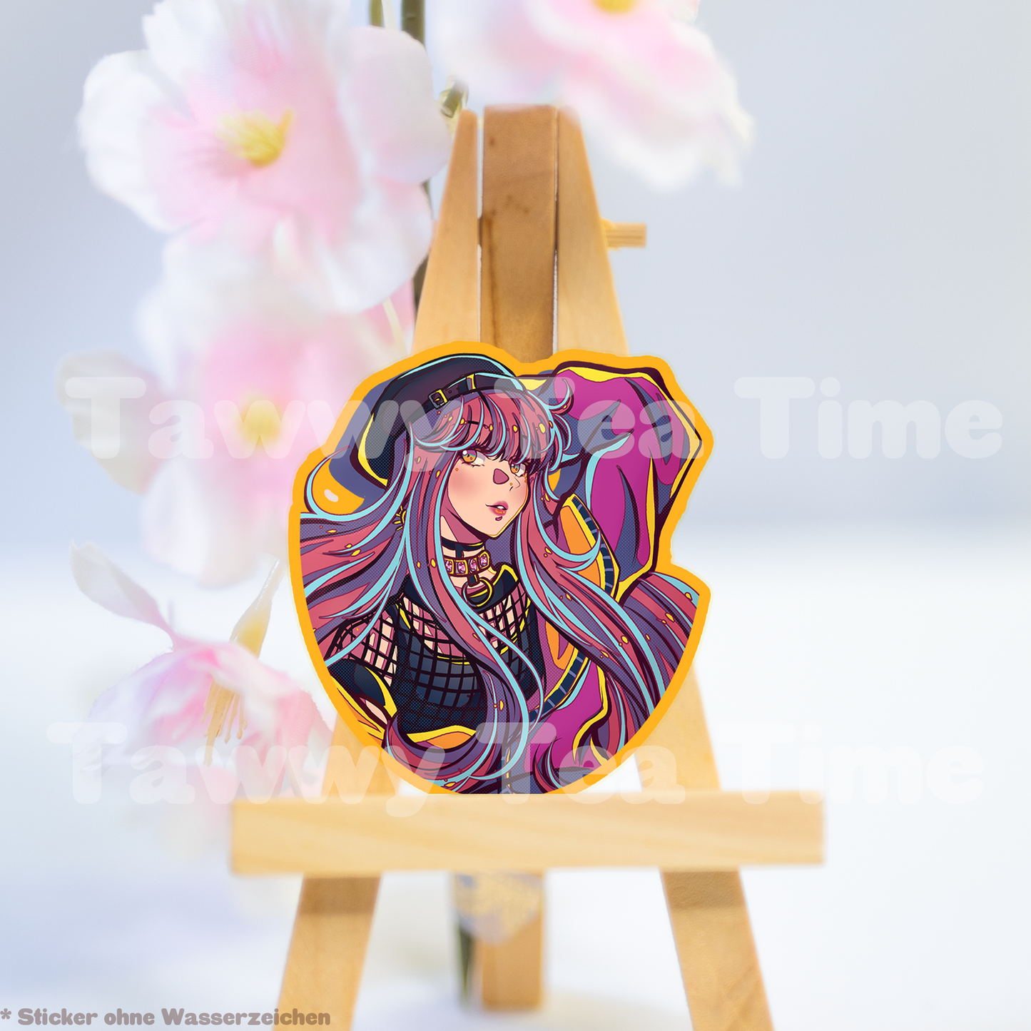 Cute Anime Holo Sticker