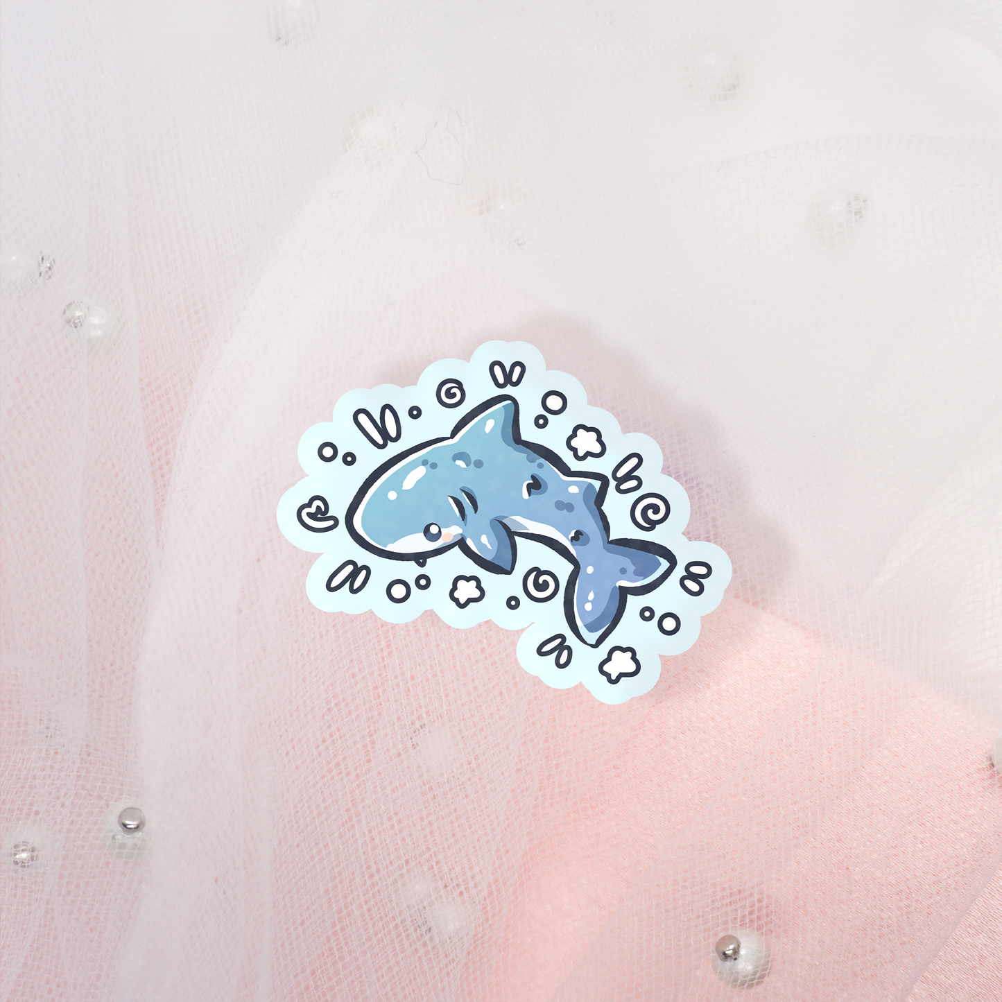 Blue Buddies Glitter Sticker Envelope