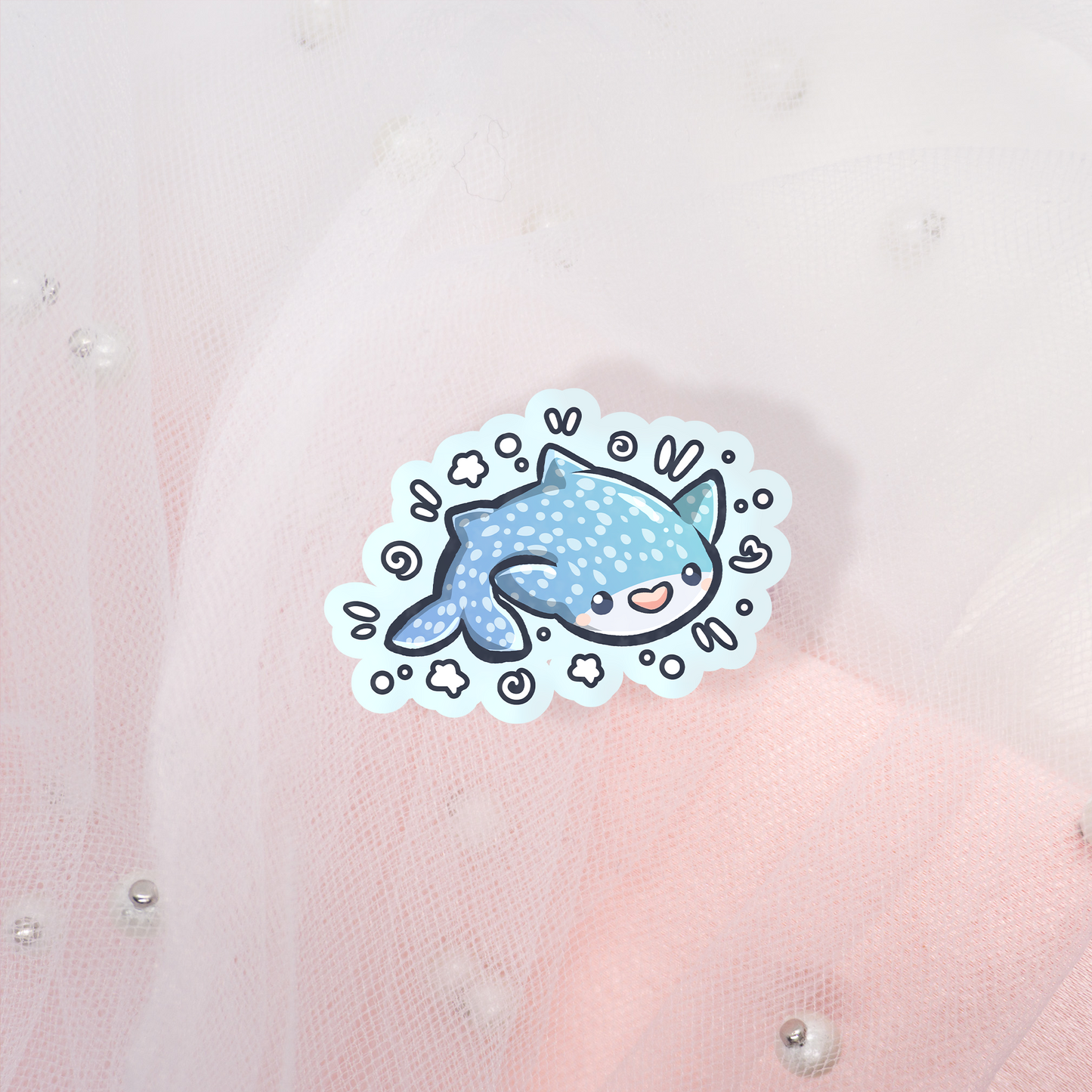Blue Buddies Glitter Sticker Envelope