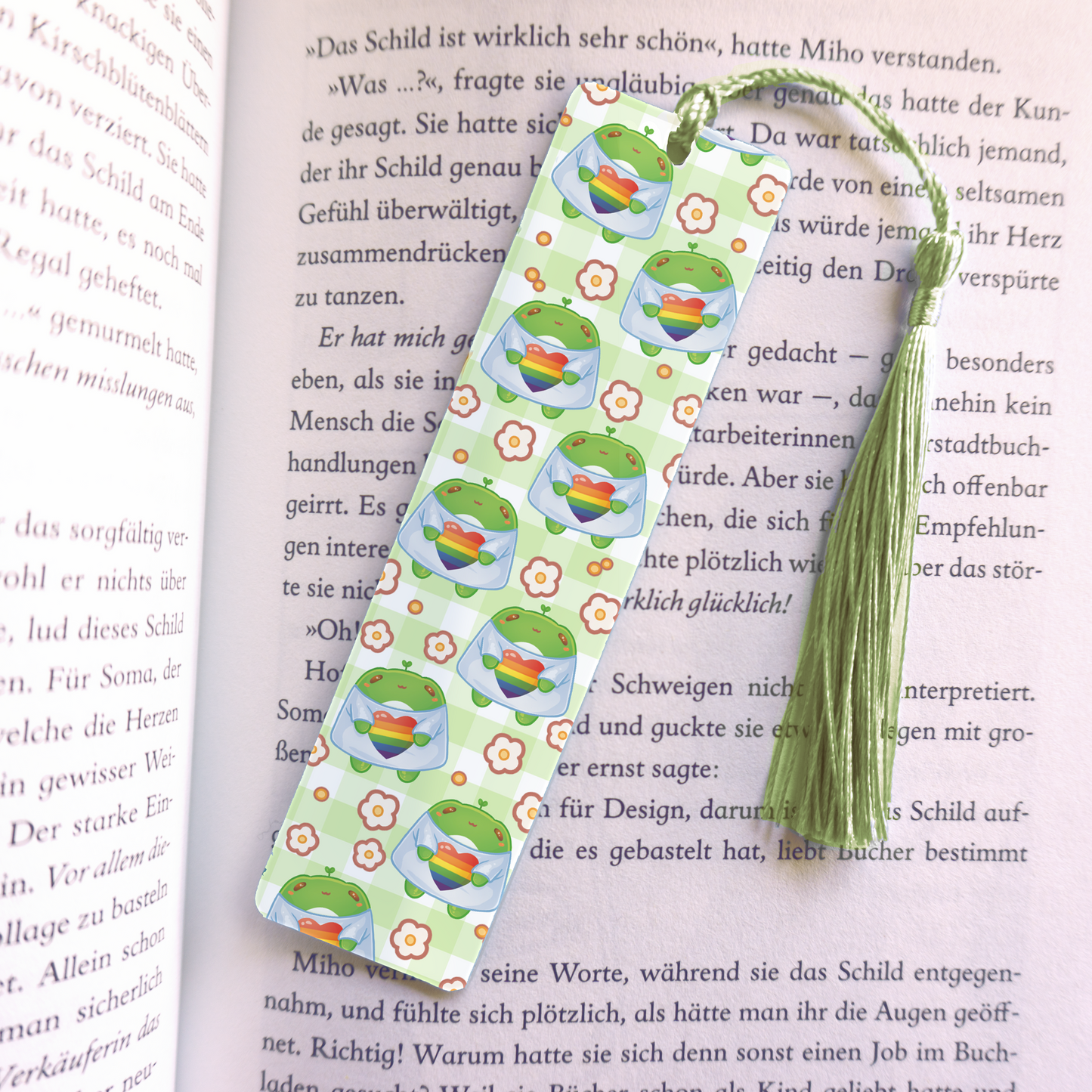 LGTBQIA+ Froggie Acrylic Vinyl Bookmark