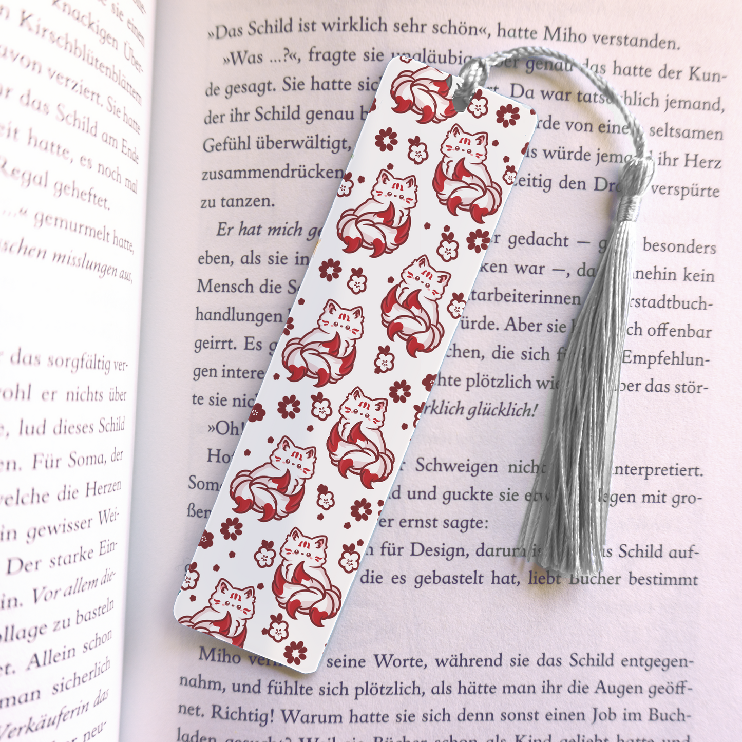 Kitsune Acrylic Vinyl Bookmark