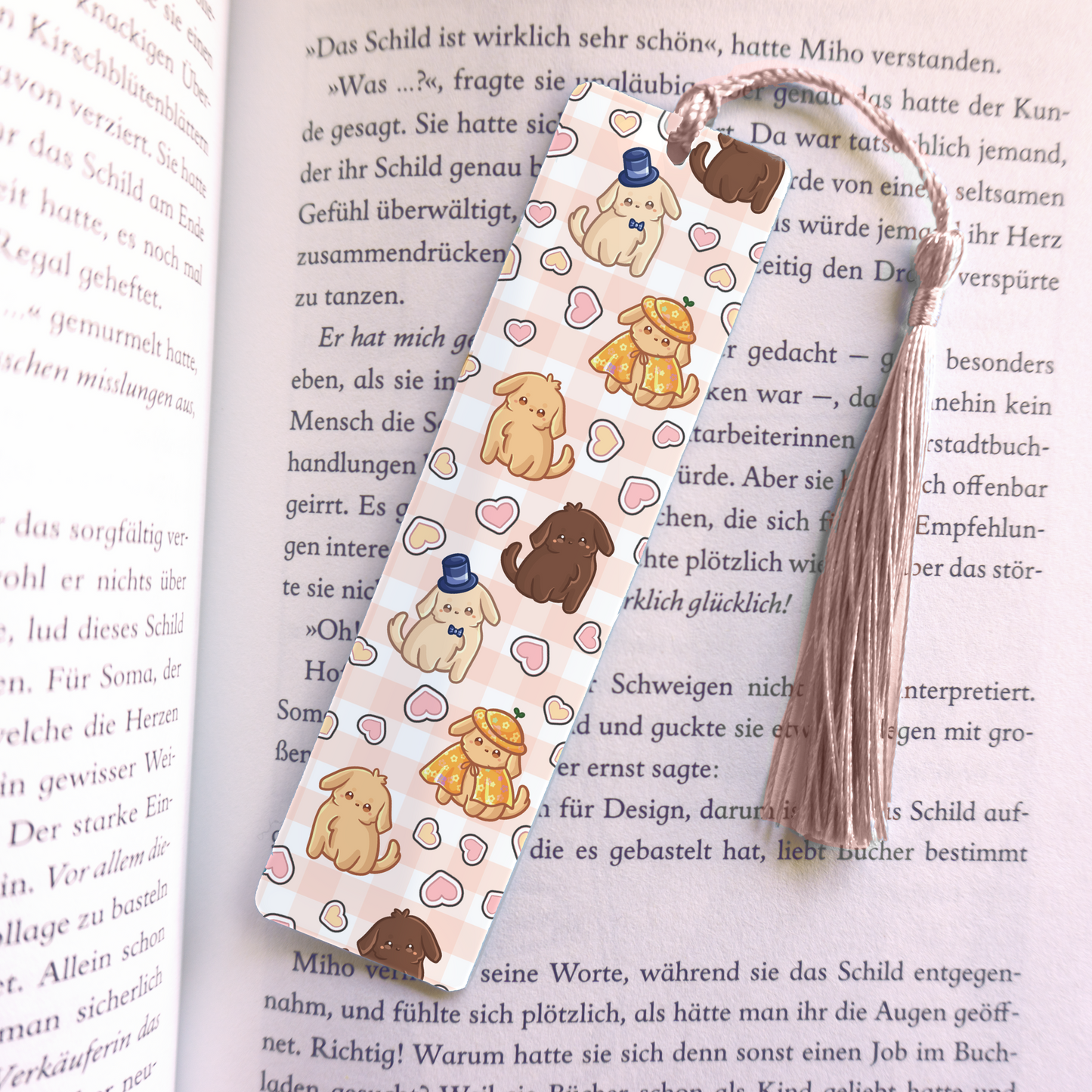 Puppy Acrylic Vinyl Bookmark